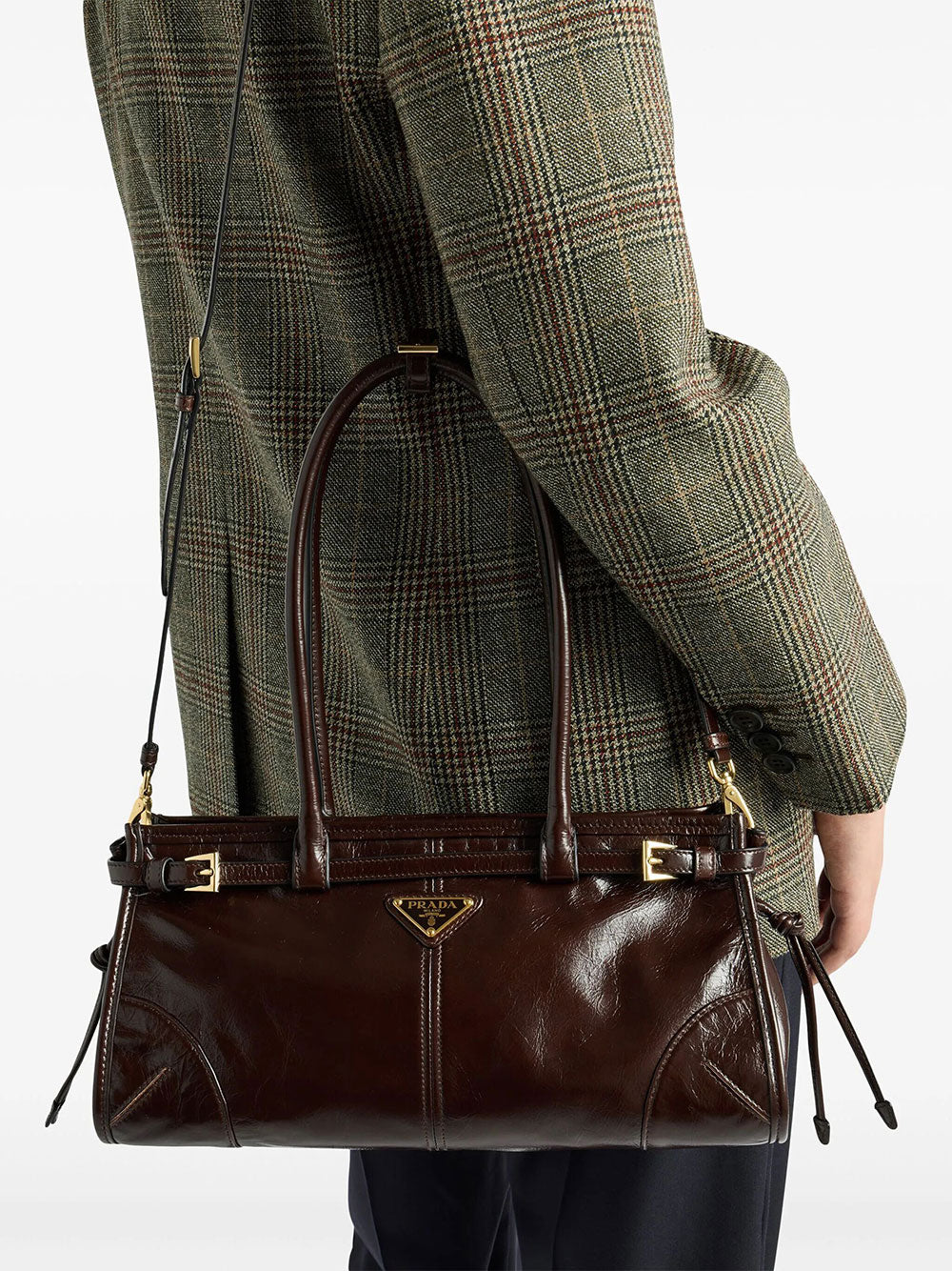 Prada Women Prada Bonnie Medium Leather Handbag PRADA