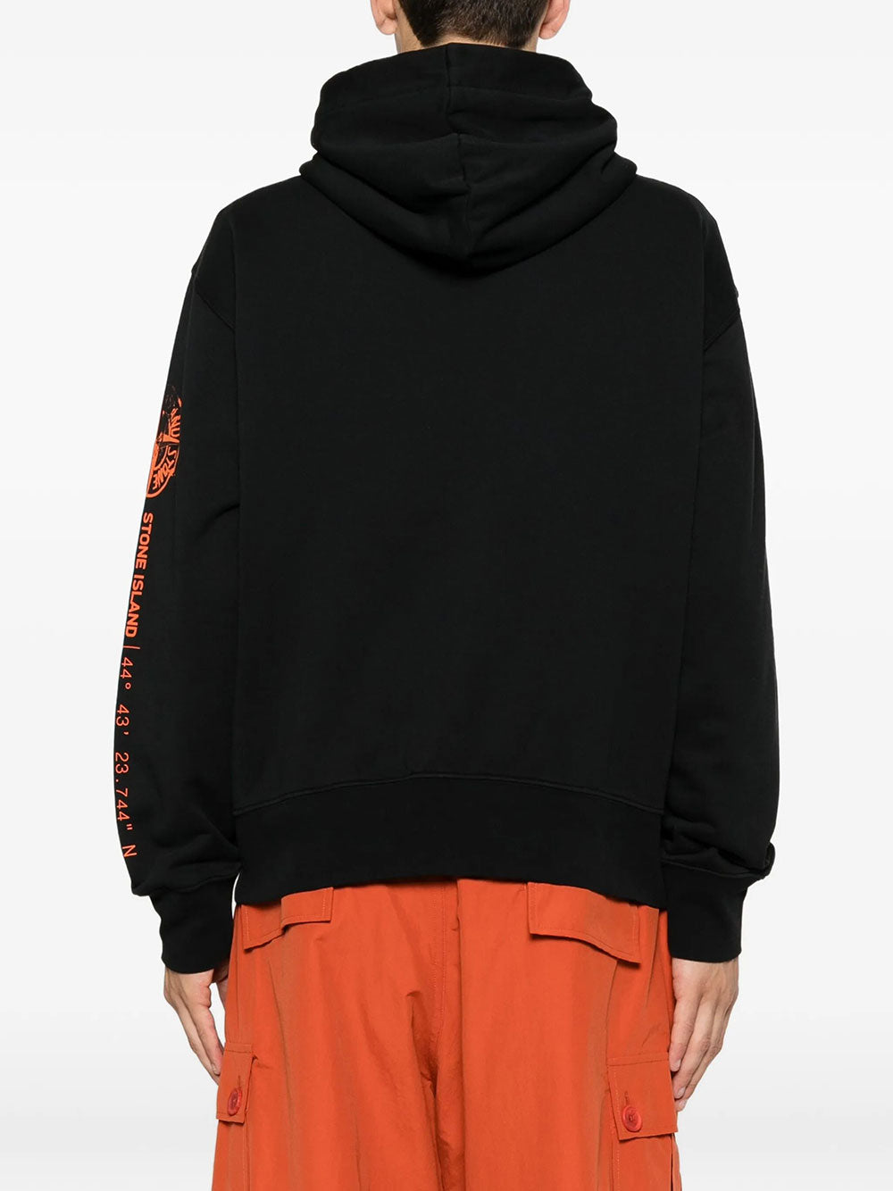 Stone Island Men Oversized-Fit Zip-Up Sweatshirt With `Vertical Placement` Print STONE ISLAND