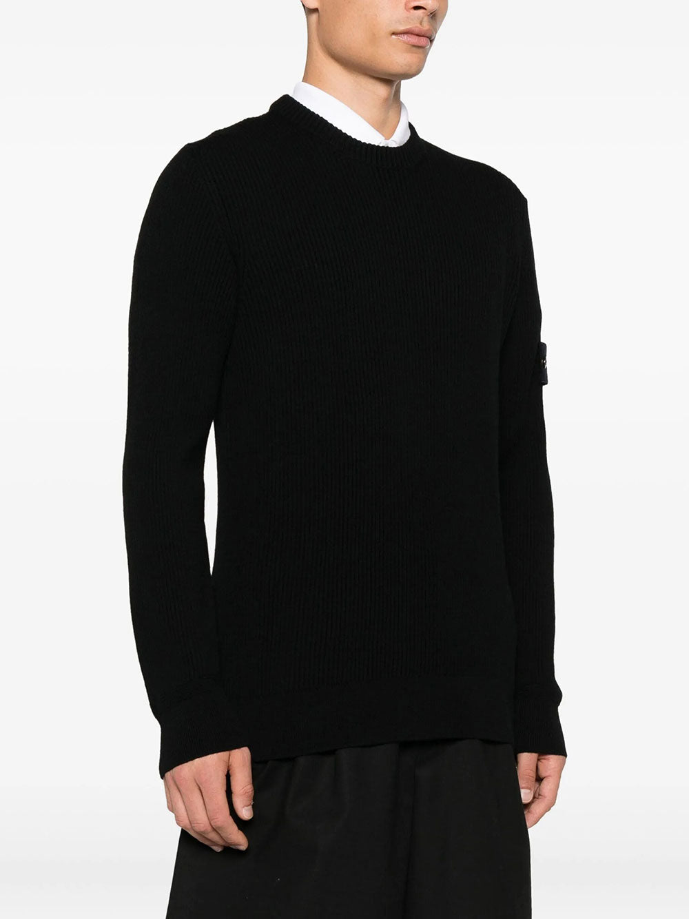 Stone Island Men Crewneck Sweater With Ribbed Trims STONE ISLAND