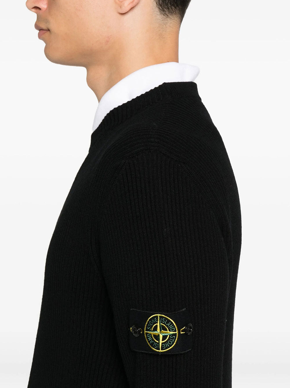 Stone Island Men Crewneck Sweater With Ribbed Trims STONE ISLAND