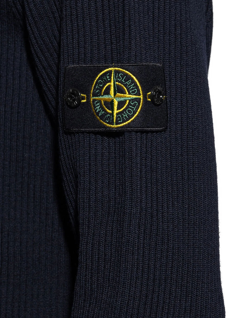 Stone Island Men Wool Turtleneck Sweater In Full Ribs STONE ISLAND