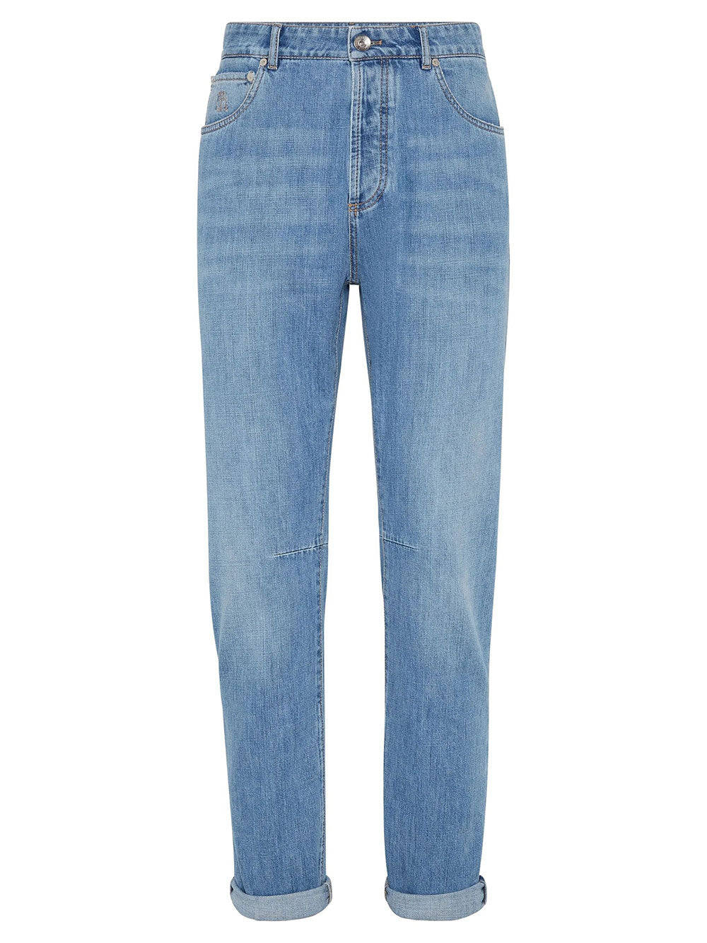 Brunello Cucinelli Men Pantalone Cinque Tasche In Denim Leggero BRUNELLO CUCINELLI