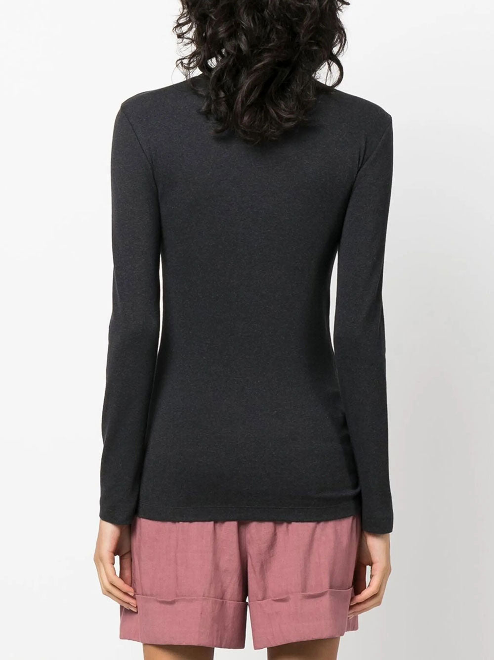 Brunello Cucinelli Women Chain Collar Long-Sleeved Fitted Top BRUNELLO CUCINELLI