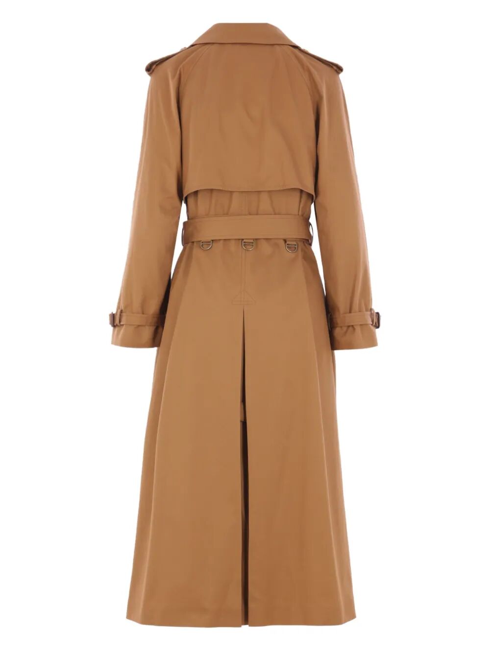 Chloe Women Cotton Gabardine Belted Long Trench Coat CHLOE