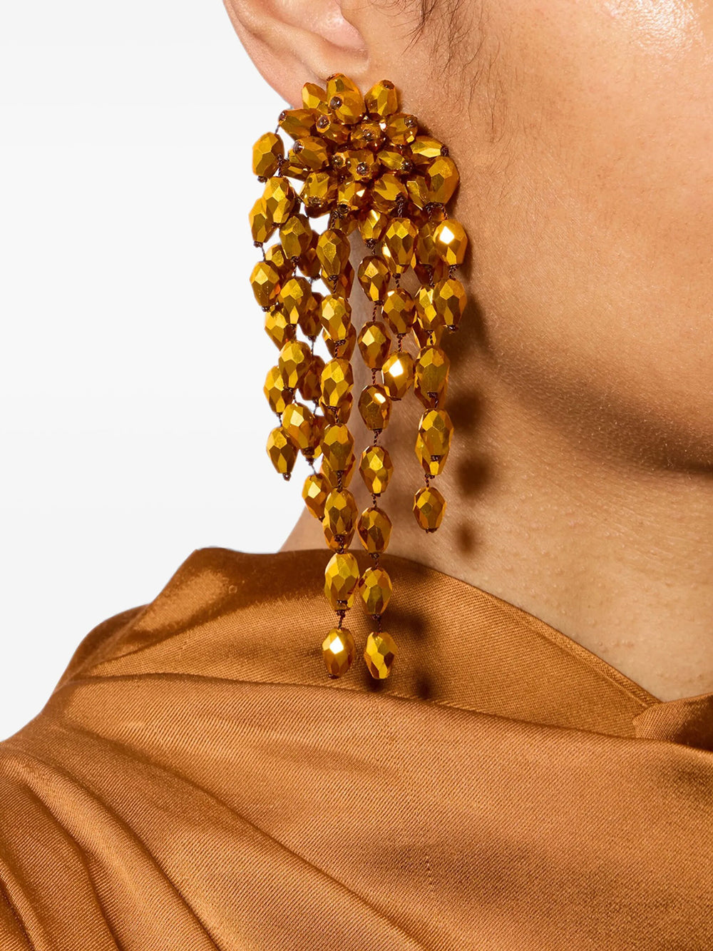 Isabel Marant Women Hanabi Beaded Pendant Clip Earrings ISABEL MARANT