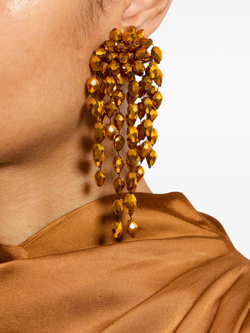 Isabel Marant Women Hanabi Beaded Pendant Clip Earrings ISABEL MARANT