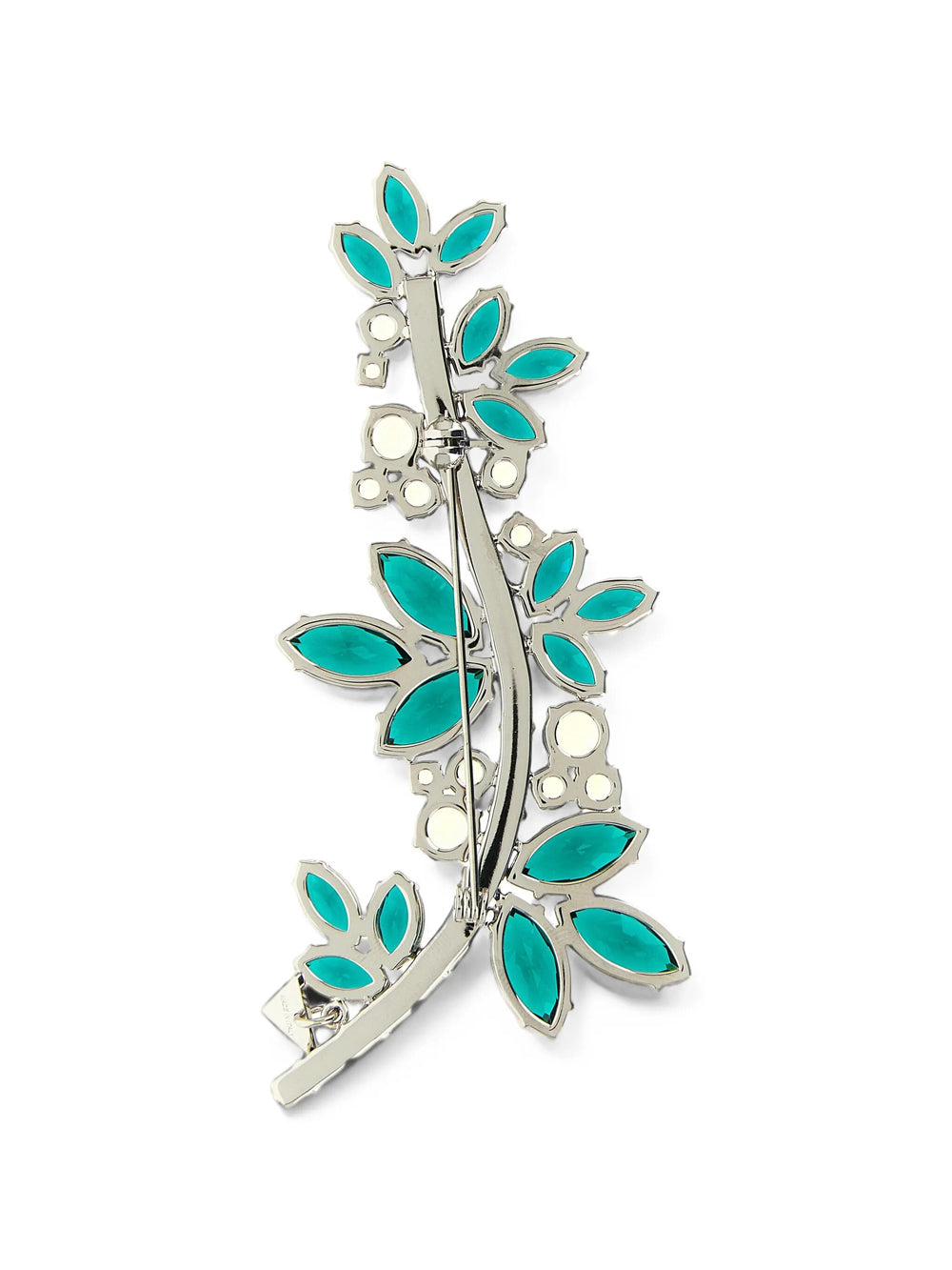 Prada Women Spilla In Metallo Con Cristalli PRADA