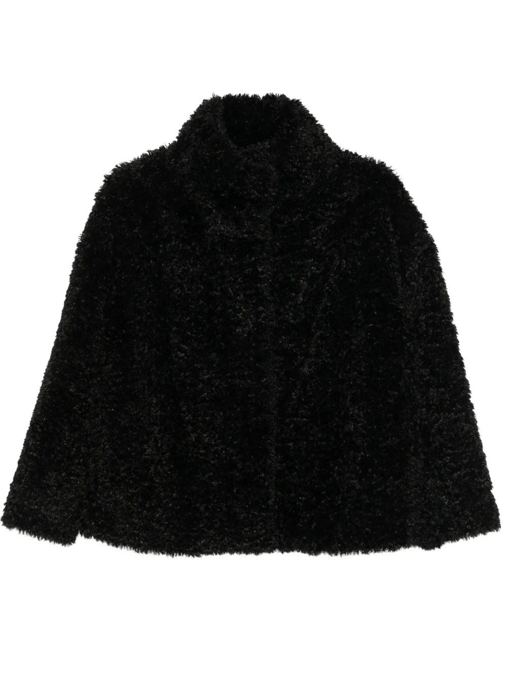 Herno Women Cappotto Corto A Collo Alto In Ecopelliccia HERNO