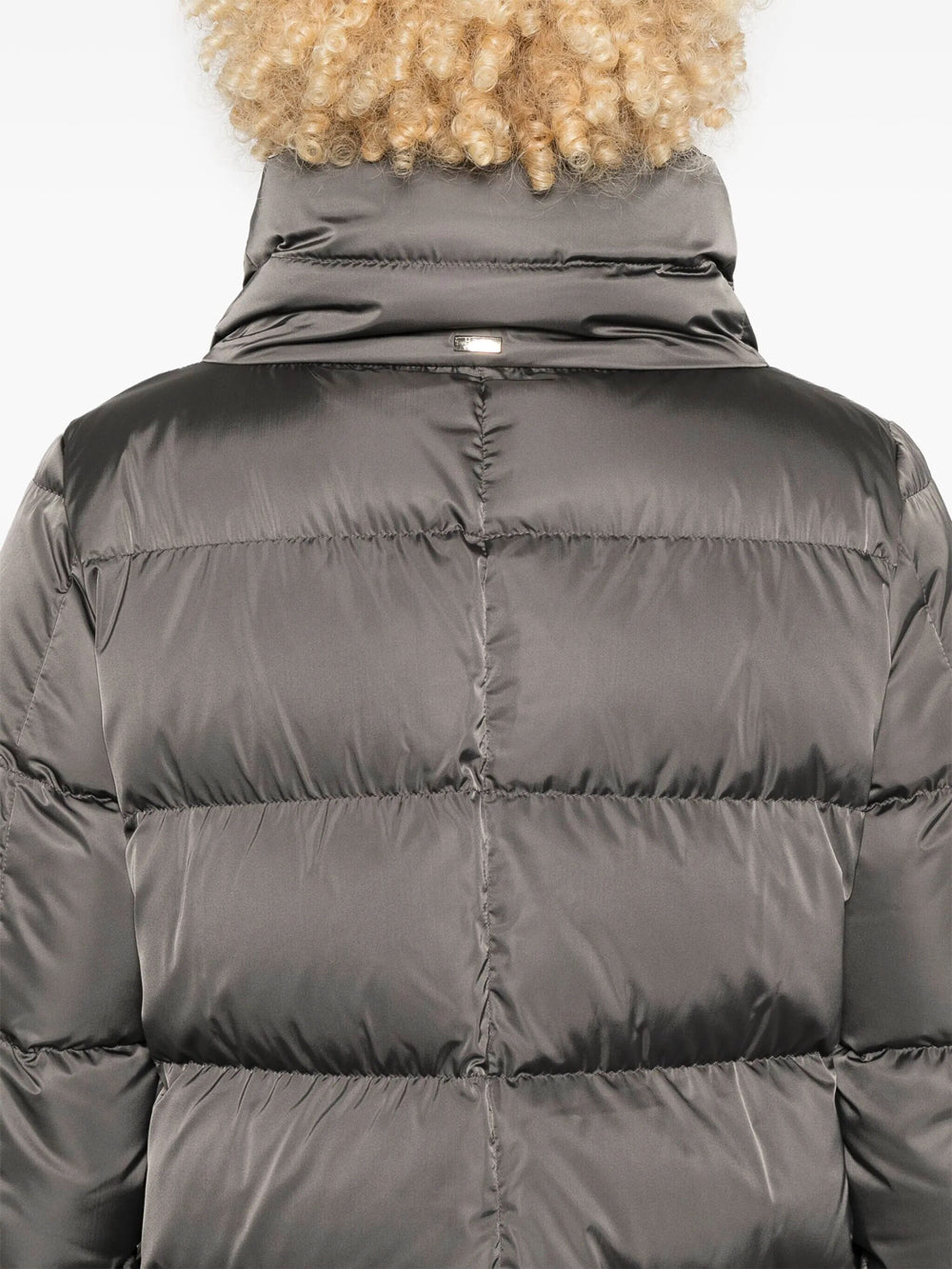 Herno Women Piumino A-Shape In Raso E Lady Alternative Fur HERNO