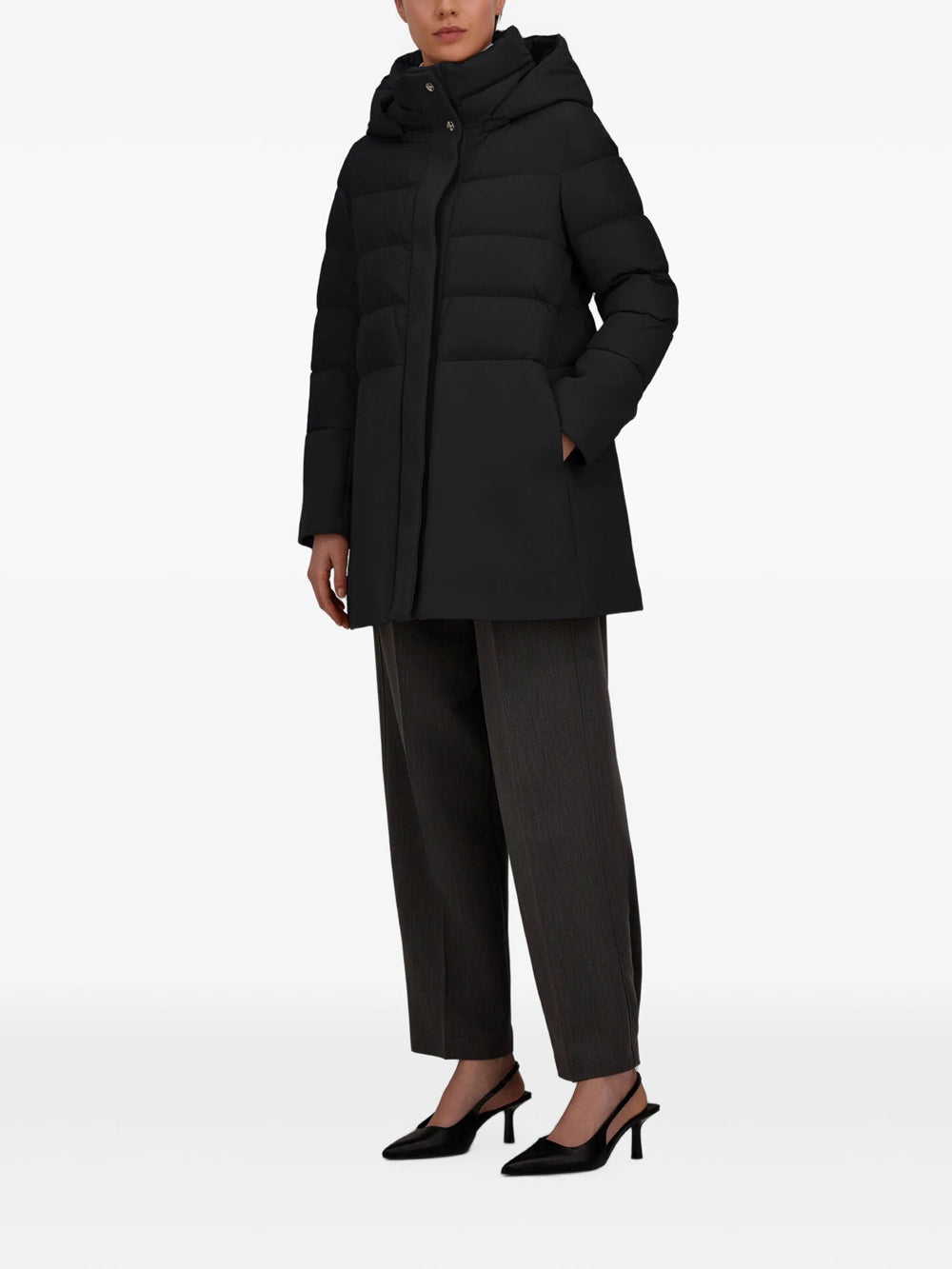 Herno Women Piumino A-Shape Con Pannelli HERNO