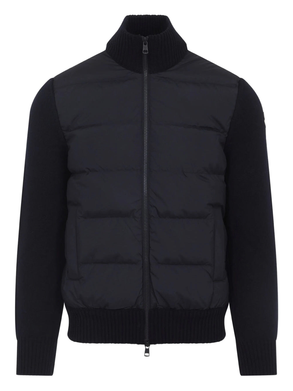 Moncler Men Cardigan Imbottito In Lana Con Zip MONCLER