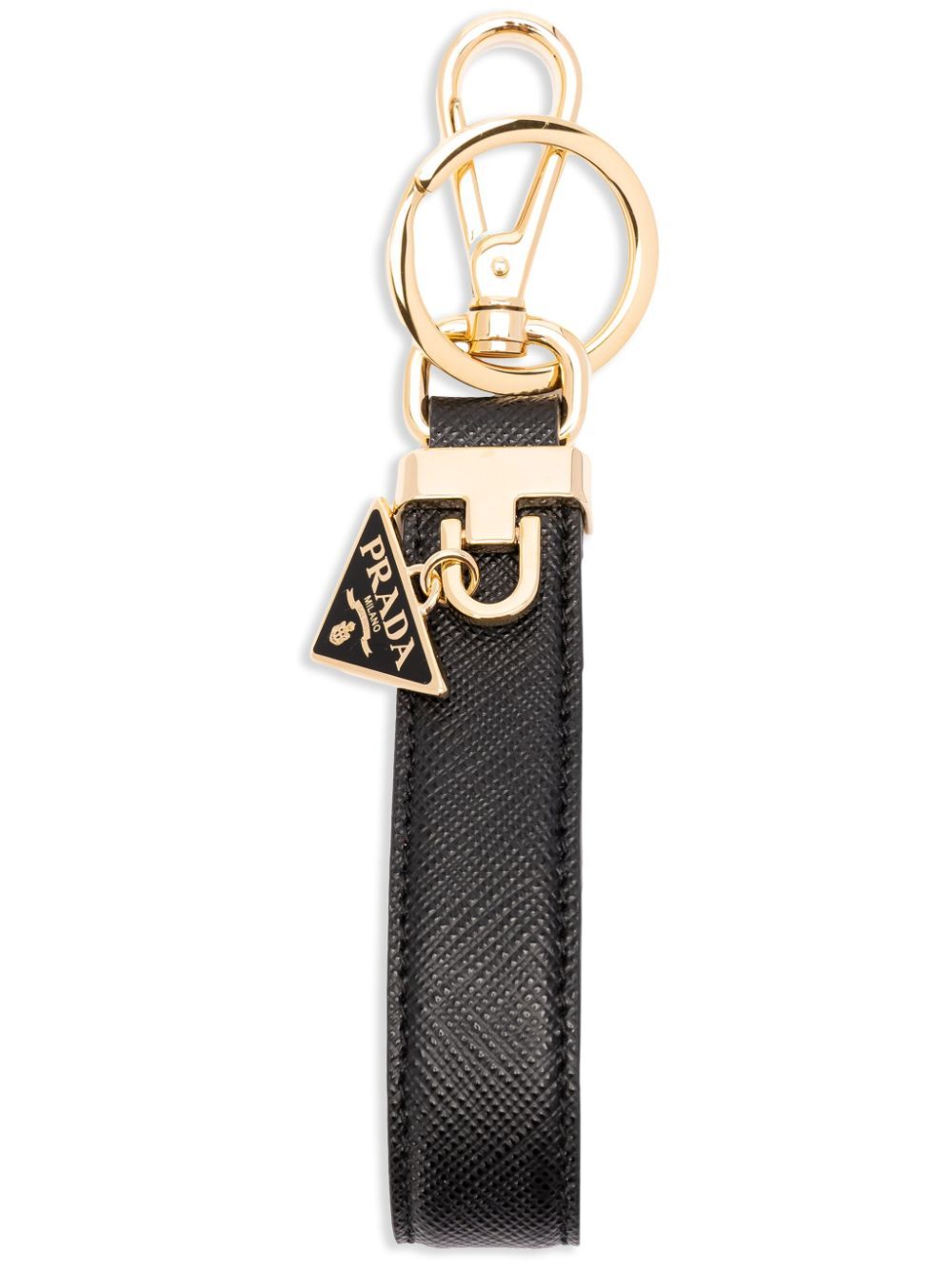 Prada Women Saffiano Leather Key Ring PRADA