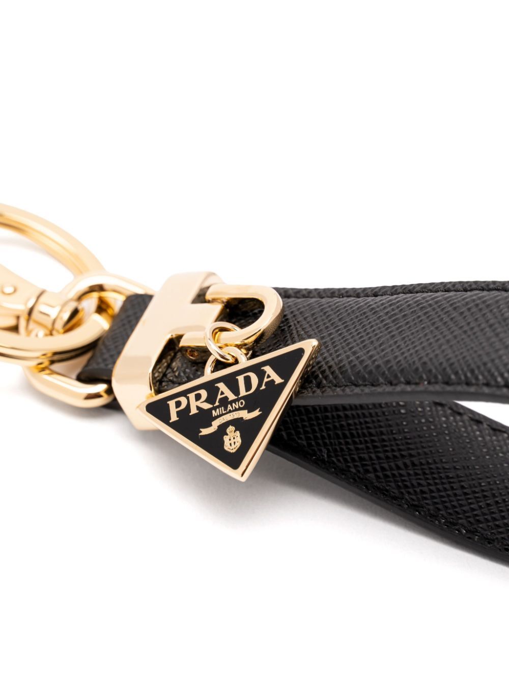 Prada Women Saffiano Leather Key Ring PRADA