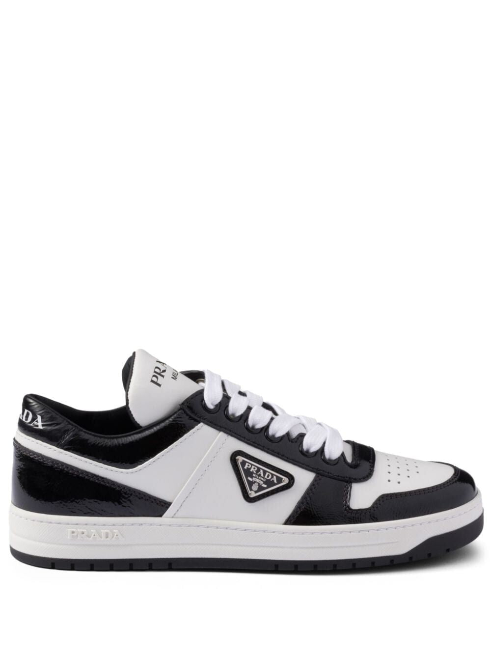 Prada Women Downtown Leather Sneakers PRADA