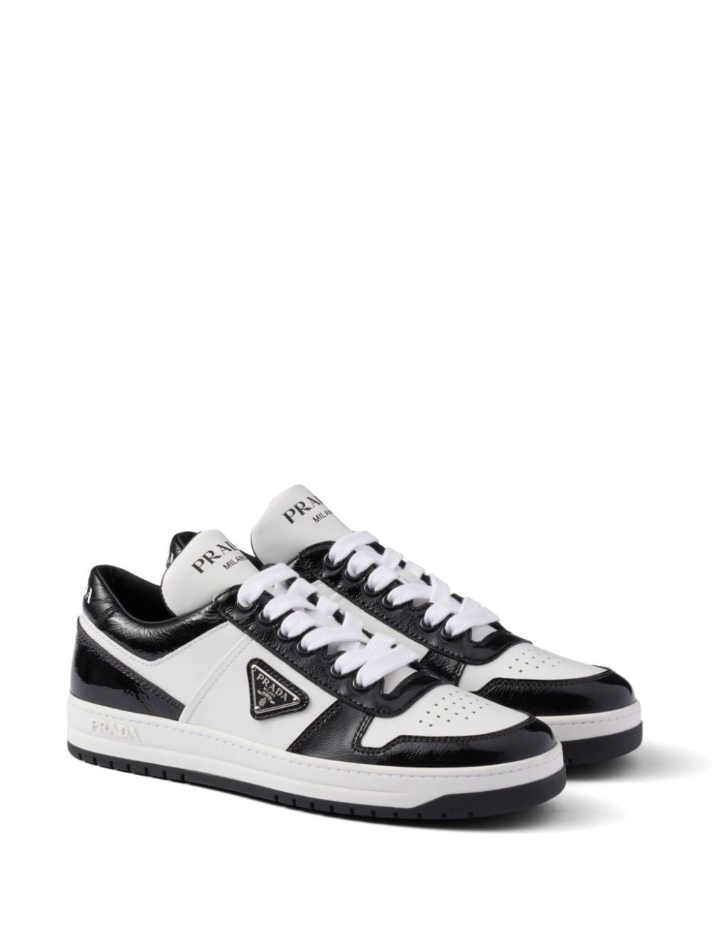 Prada Women Downtown Leather Sneakers PRADA