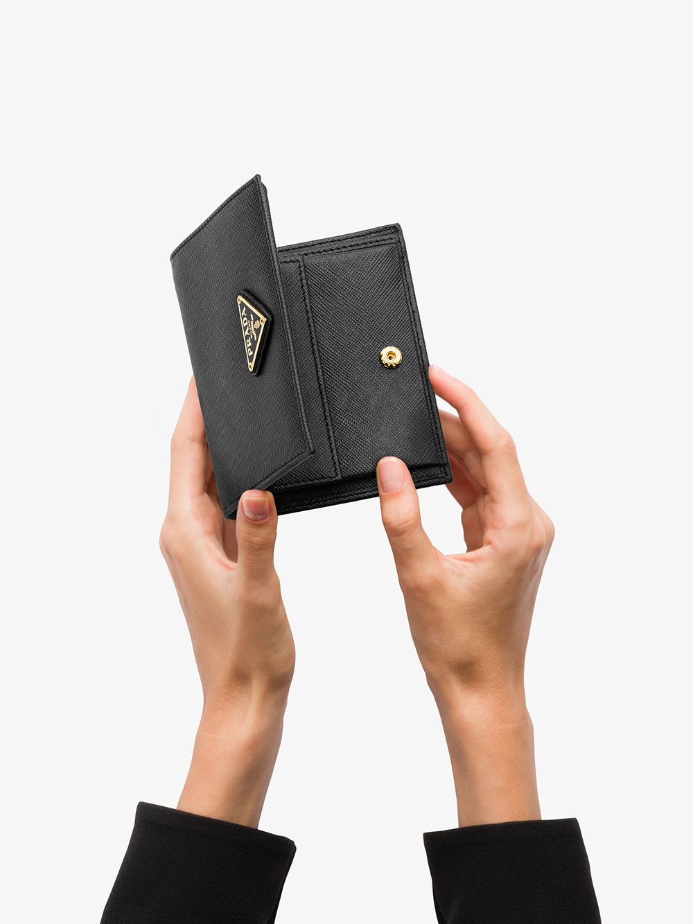 Prada Women Small Saffiano Leather Wallet PRADA