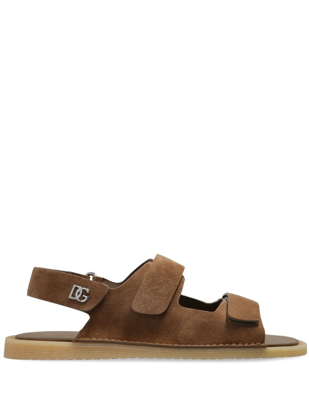 Dolce & Gabbana Men Touch-Strap Suede Sandals DOLCE & GABBANA