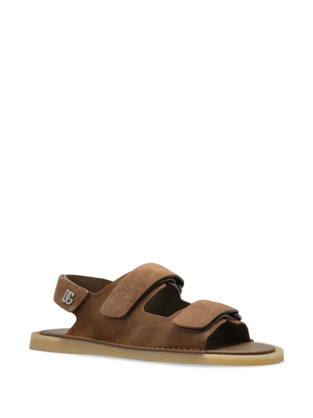 Dolce & Gabbana Men Touch-Strap Suede Sandals DOLCE & GABBANA
