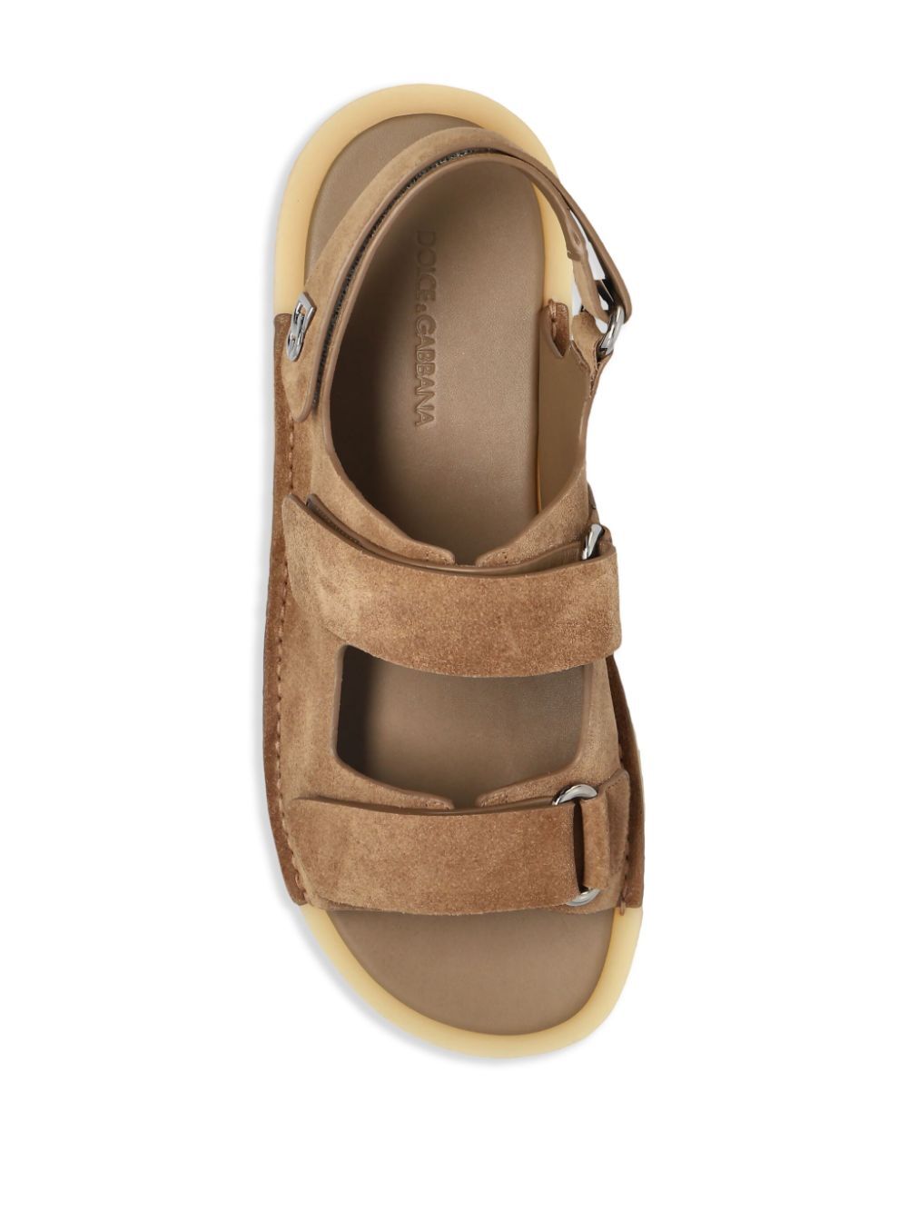 Dolce & Gabbana Men Touch-Strap Suede Sandals DOLCE & GABBANA