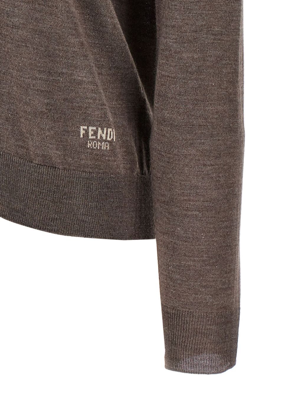 Fendi Women Wool And Silk V-Neck Jumper FENDI