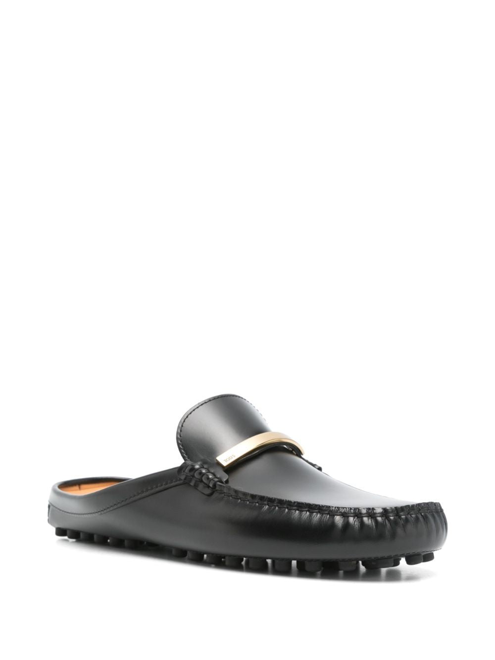 Tod's Women Branded Metal Bar Leather Gommino Mules TOD'S