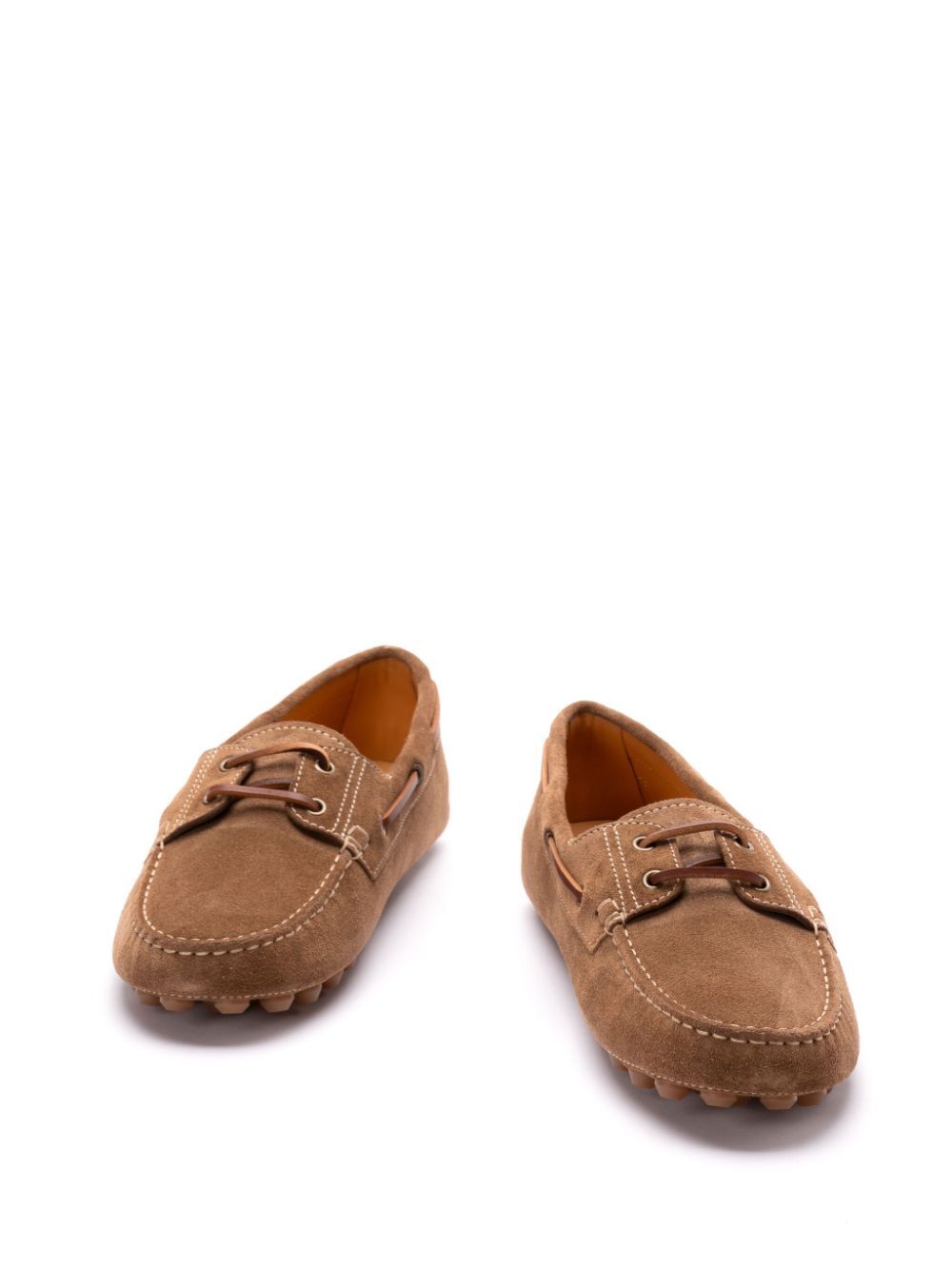 Tod's Men Suede Gommino Bubble Lace-Up Boat Loafers TOD'S