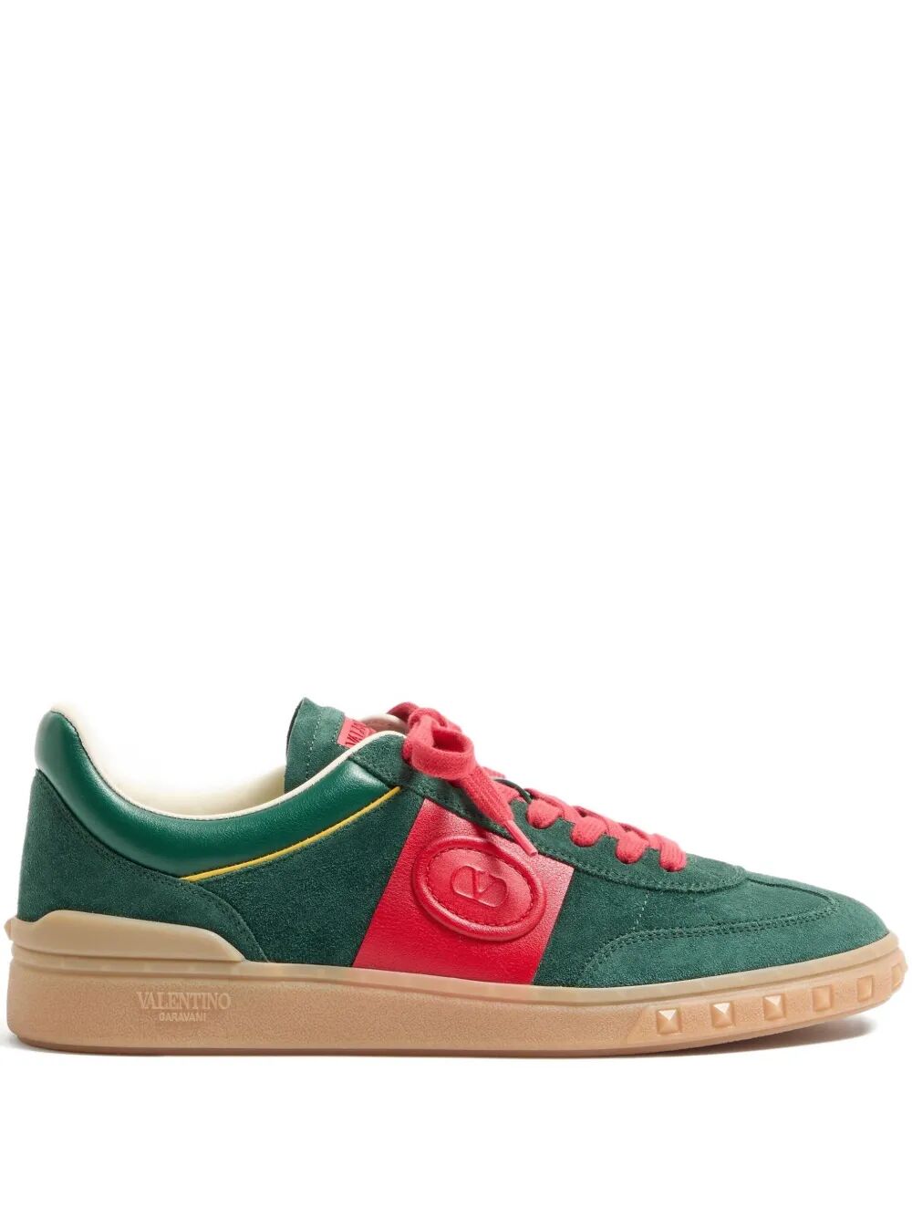 Valentino Garavani Men Upvillage Split And Nappa Leather Sneakers VALENTINO GARAVANI