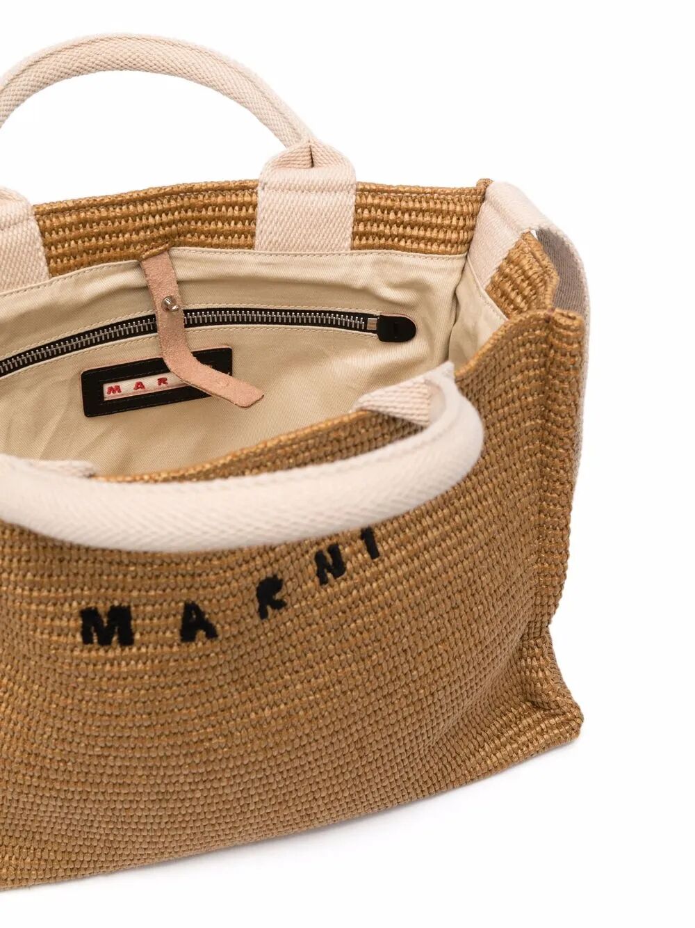 Marni Women Raffia-Effect Small Tote Bag MARNI