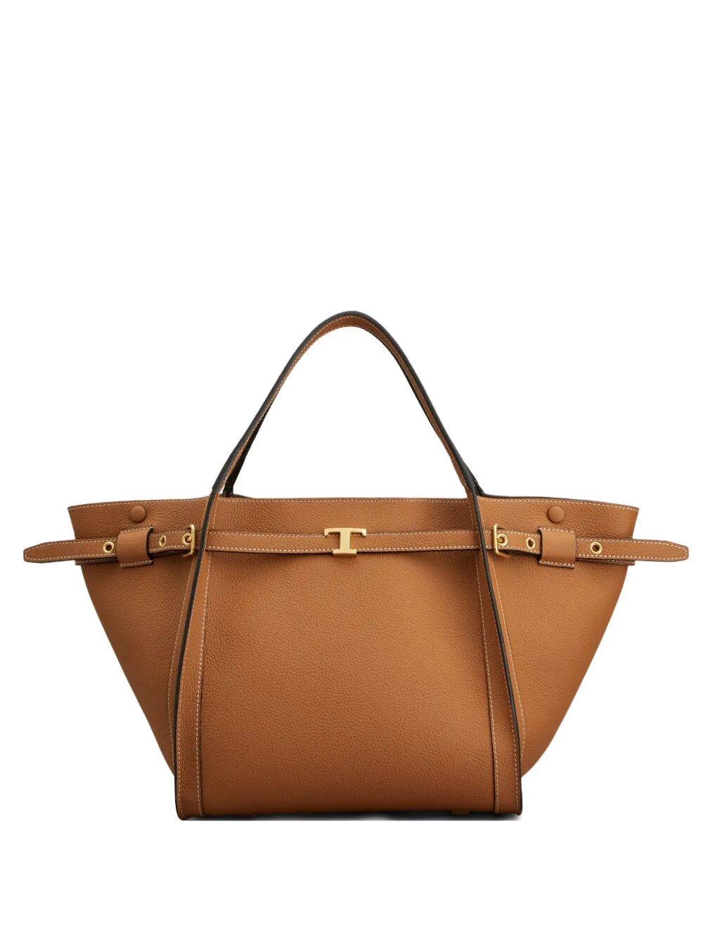 Tod's Women Small Leather Shopping Bag With T Timeless Accessory