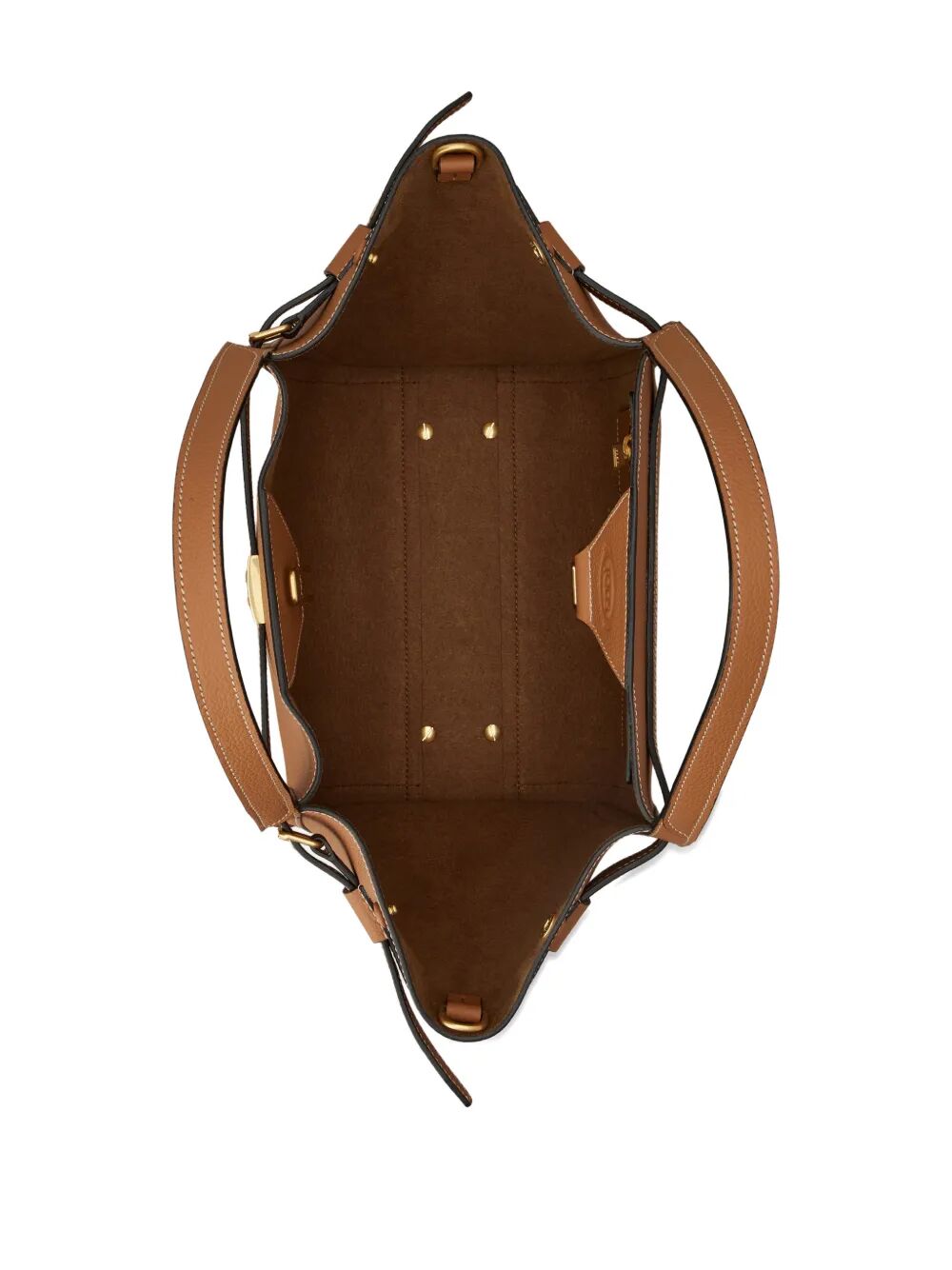 Tod's Women Small Leather Shopping Bag With T Timeless Accessory