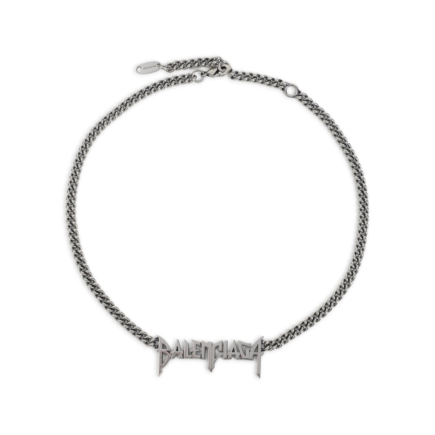 Balenciaga Typo Metal Necklace Men BALENCIAGA