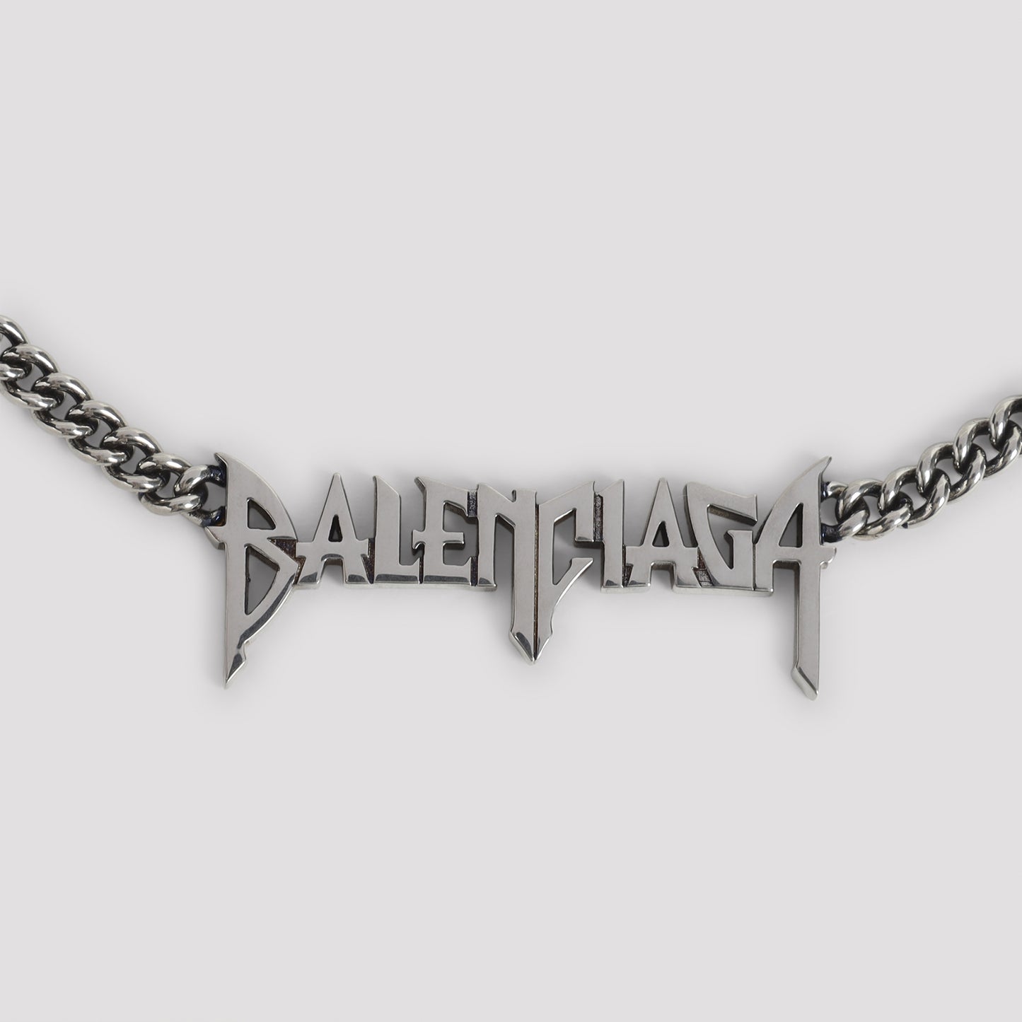 Balenciaga Typo Metal Necklace Men BALENCIAGA