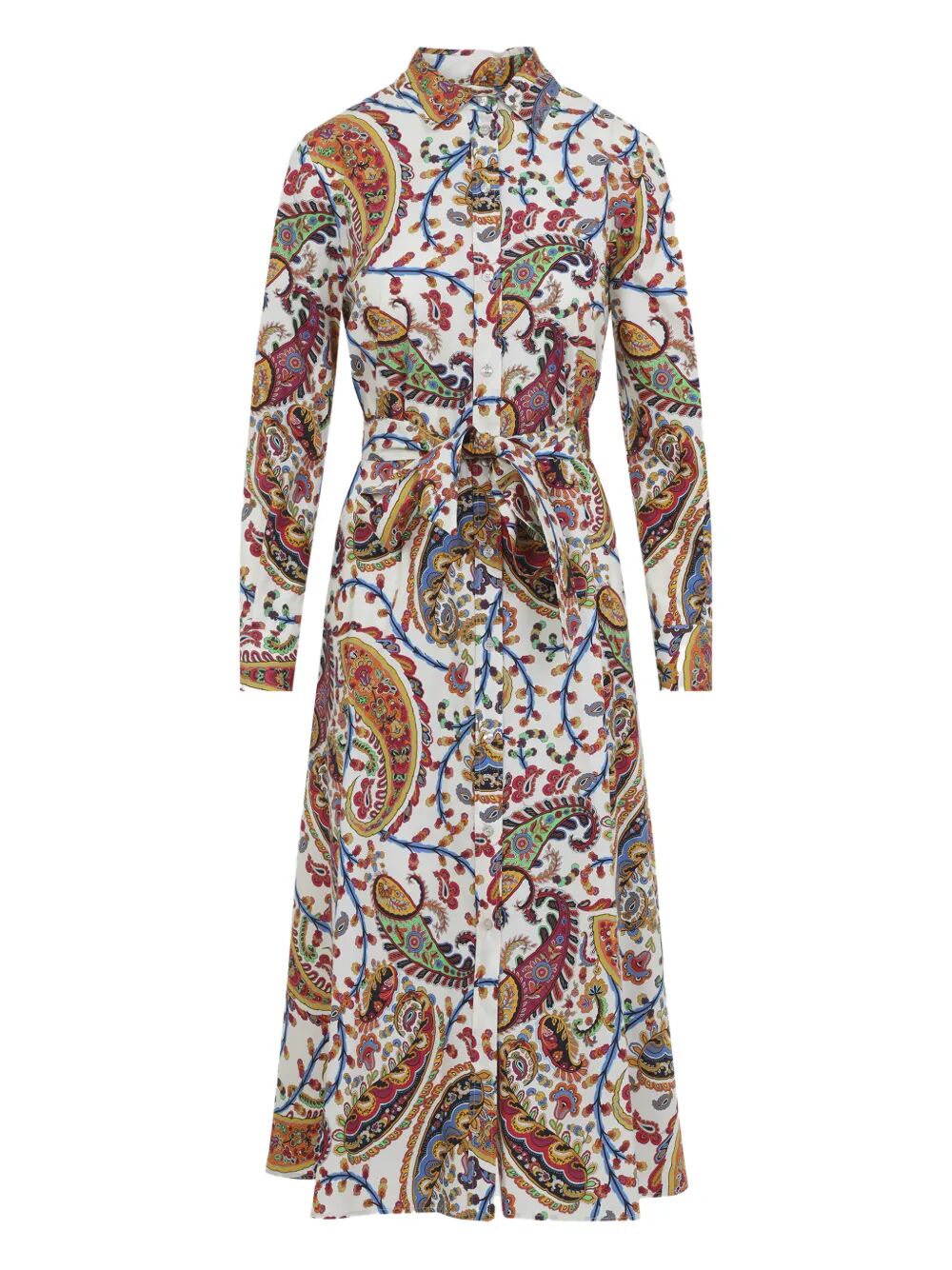 Etro Women Paisley-Print Midi Shirt Dress With Belt ETRO
