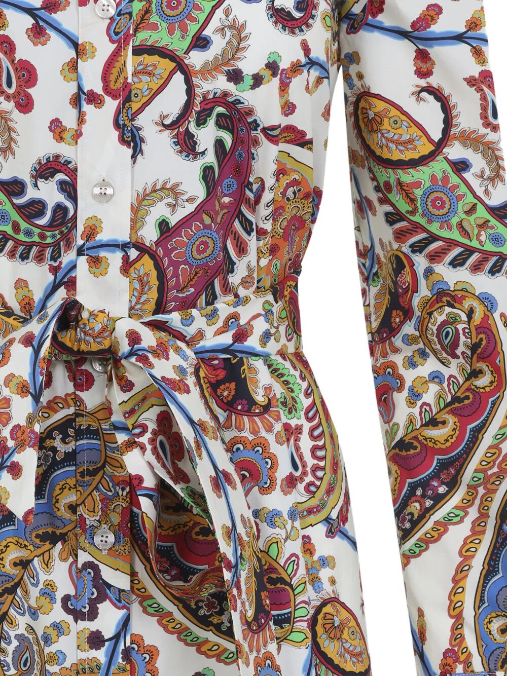 Etro Women Paisley-Print Midi Shirt Dress With Belt ETRO