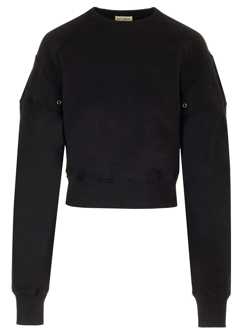 Saint Laurent Women Cropped Sweatshirt SAINT LAURENT