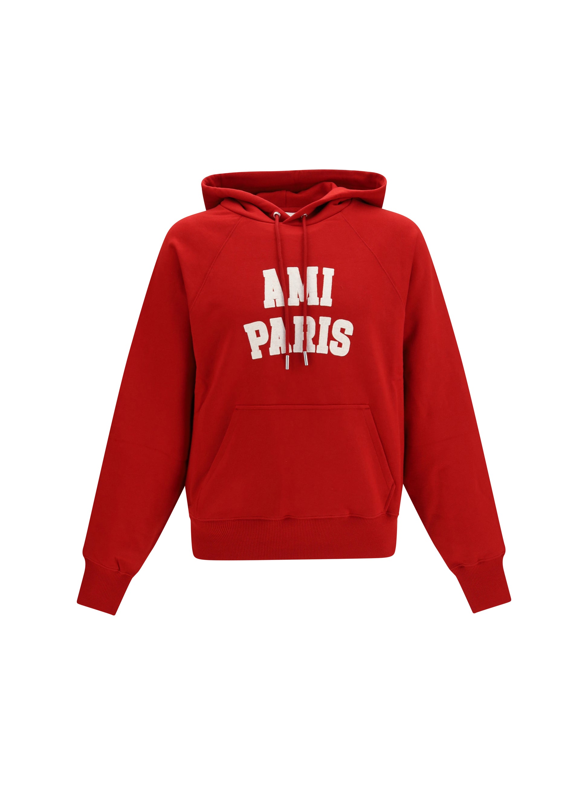 Ami Paris Men Embroidered Cotton Hoodie AMI PARIS