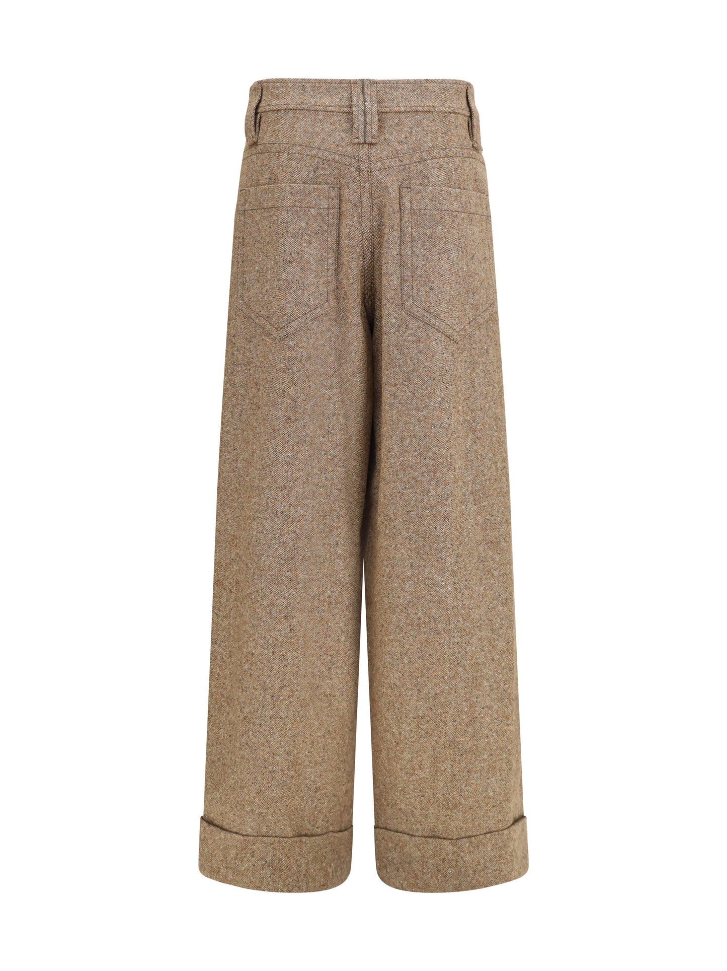 Brunello Cucinelli Women Tailored Wool-Blend Pants BRUNELLO CUCINELLI