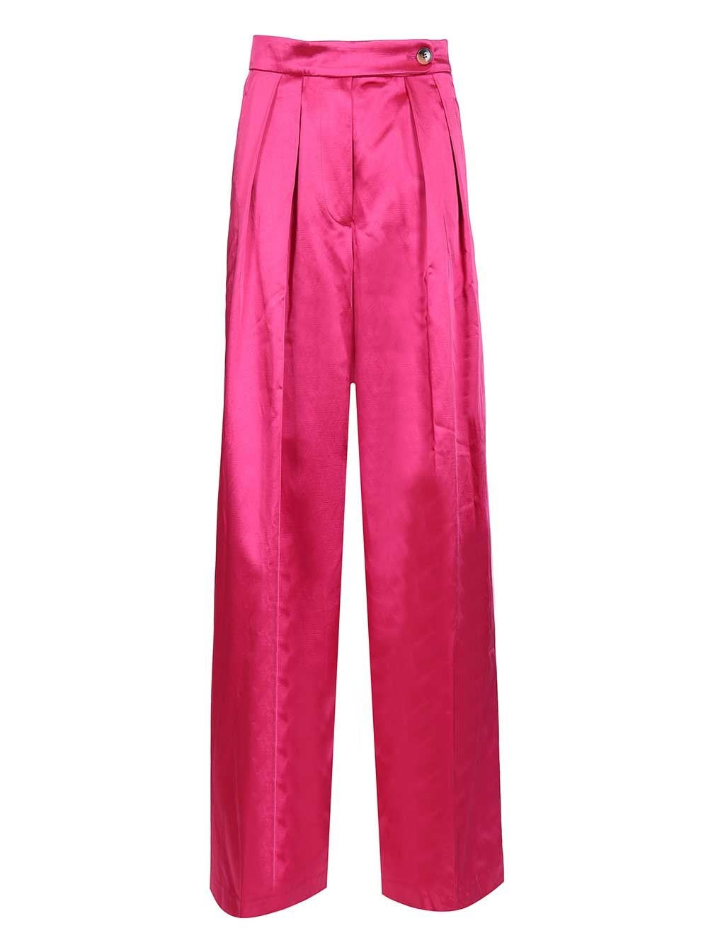 Dries Van Noten Women Wide Pink Trousers DRIES VAN NOTEN