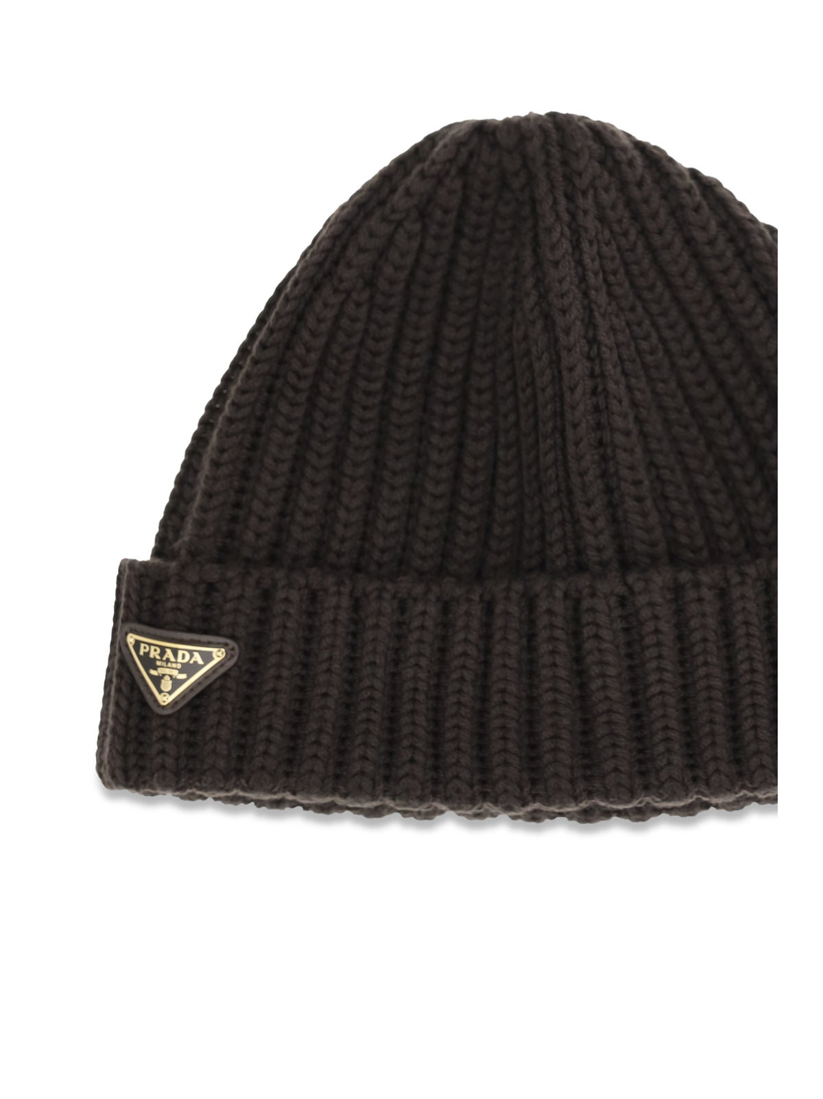 Prada Women Virgin Wool Beanie Hat PRADA