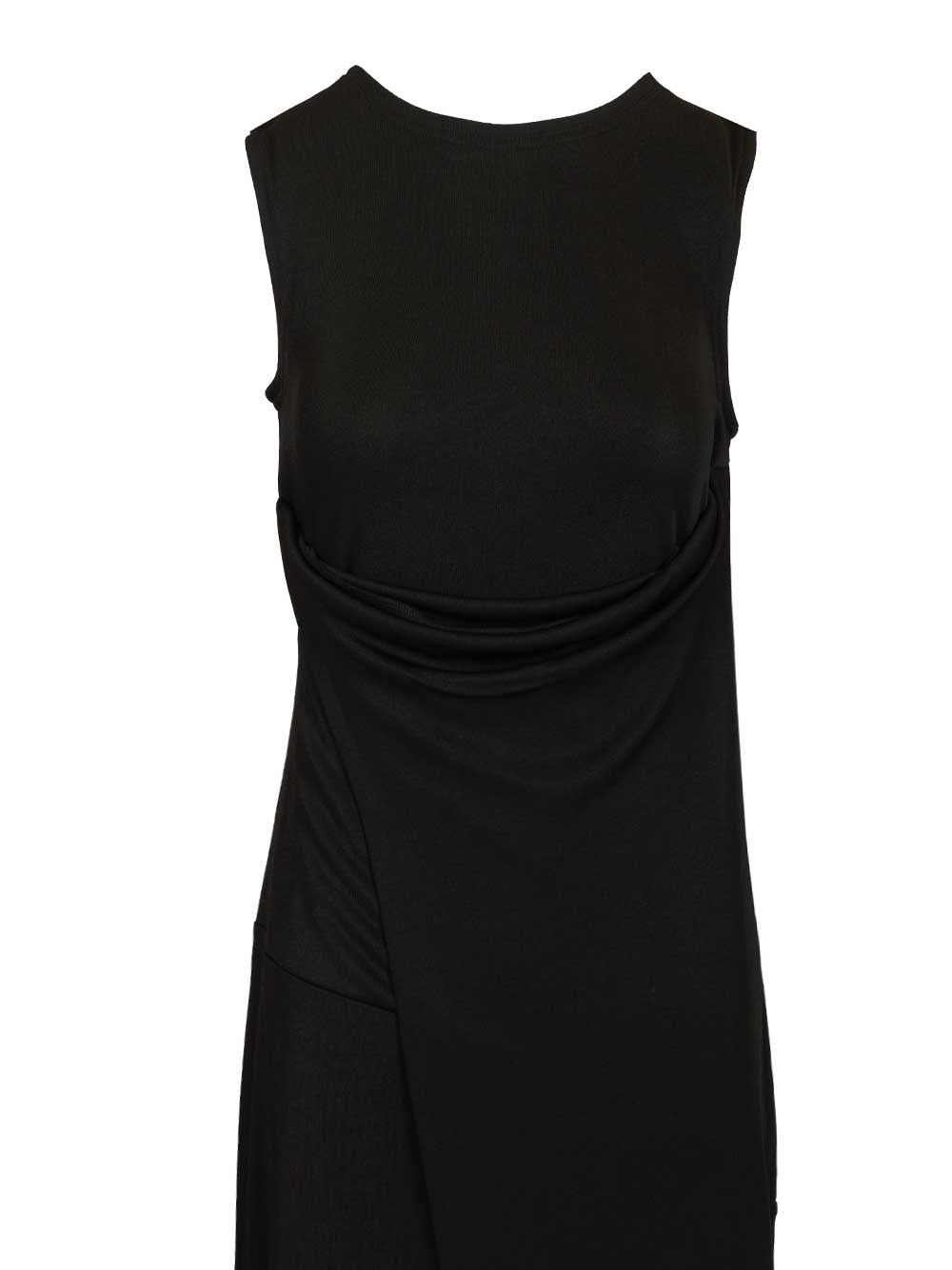 Ami Women Long Dress In Jersey Crepe AMI PARIS