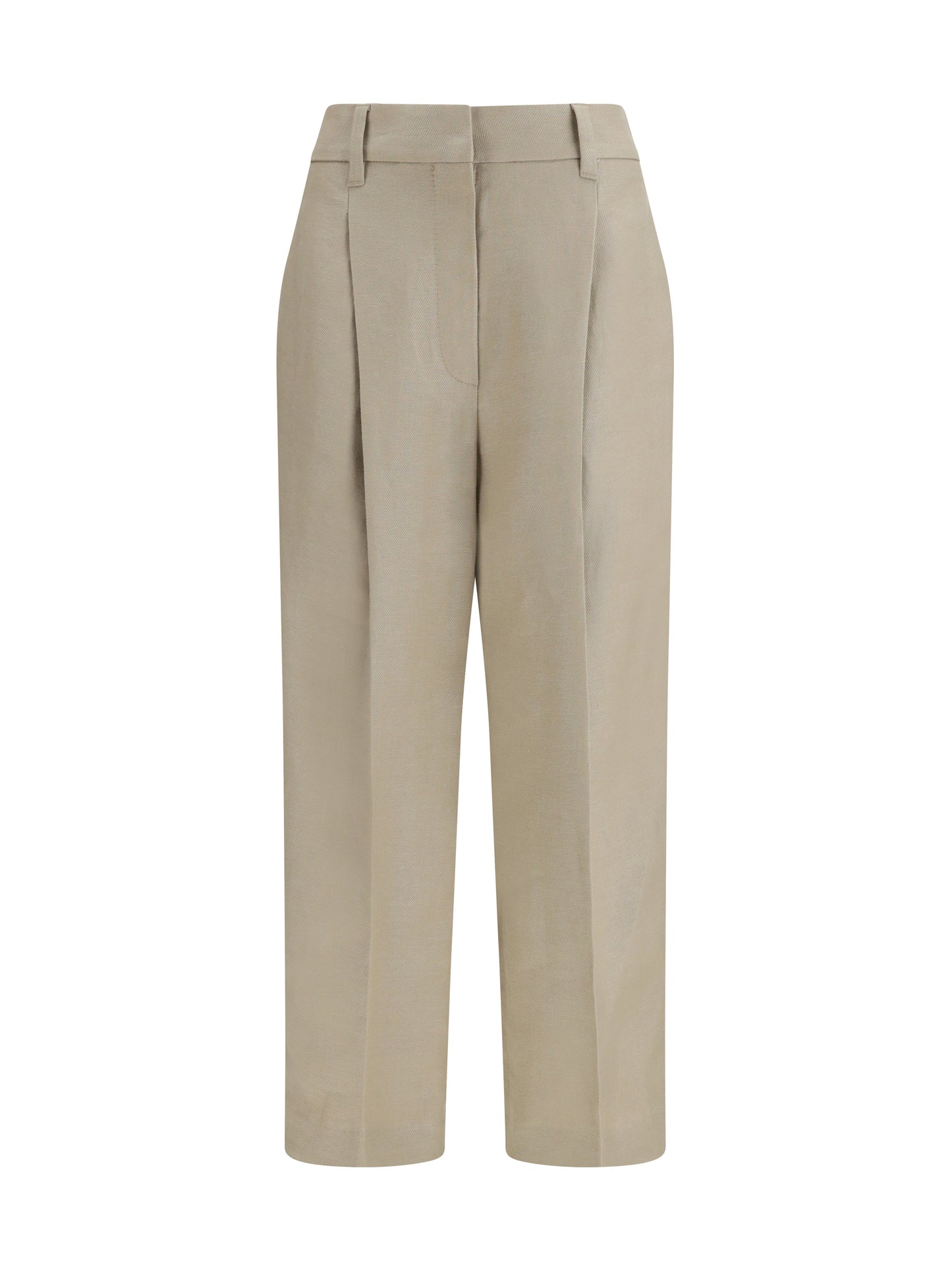 Brunello Cucinelli Women Linen Trousers BRUNELLO CUCINELLI