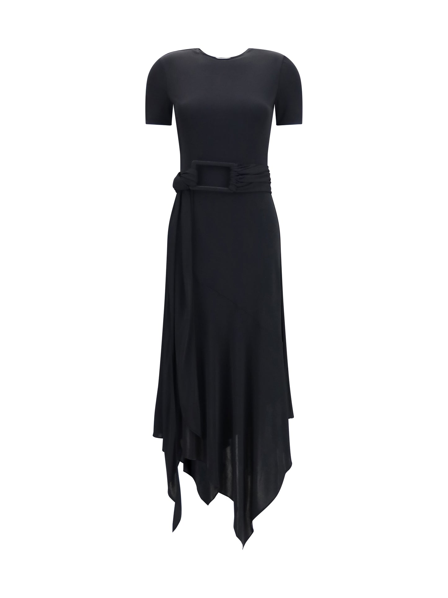 Alaïa Women Belted Jersey Dress ALAIA