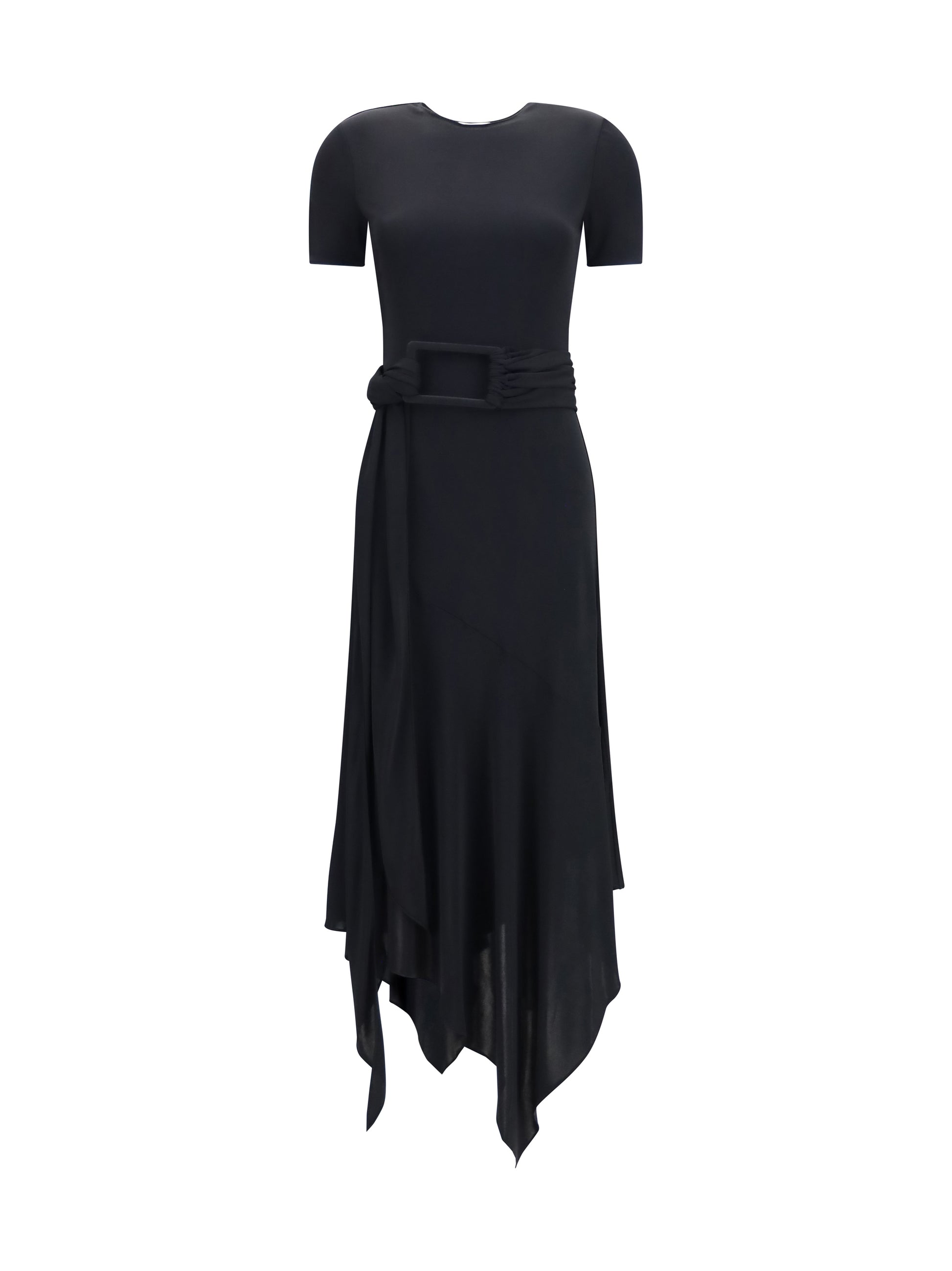 Alaïa Women Belted Jersey Dress ALAIA
