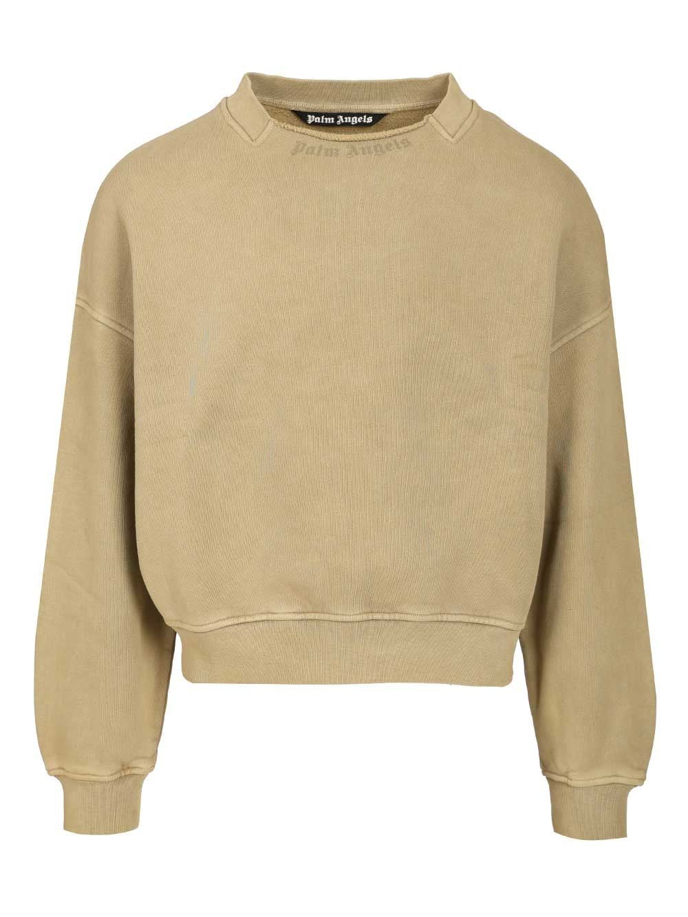 Palm Angels Men Curved Logo Sweatshirt PALM ANGELS