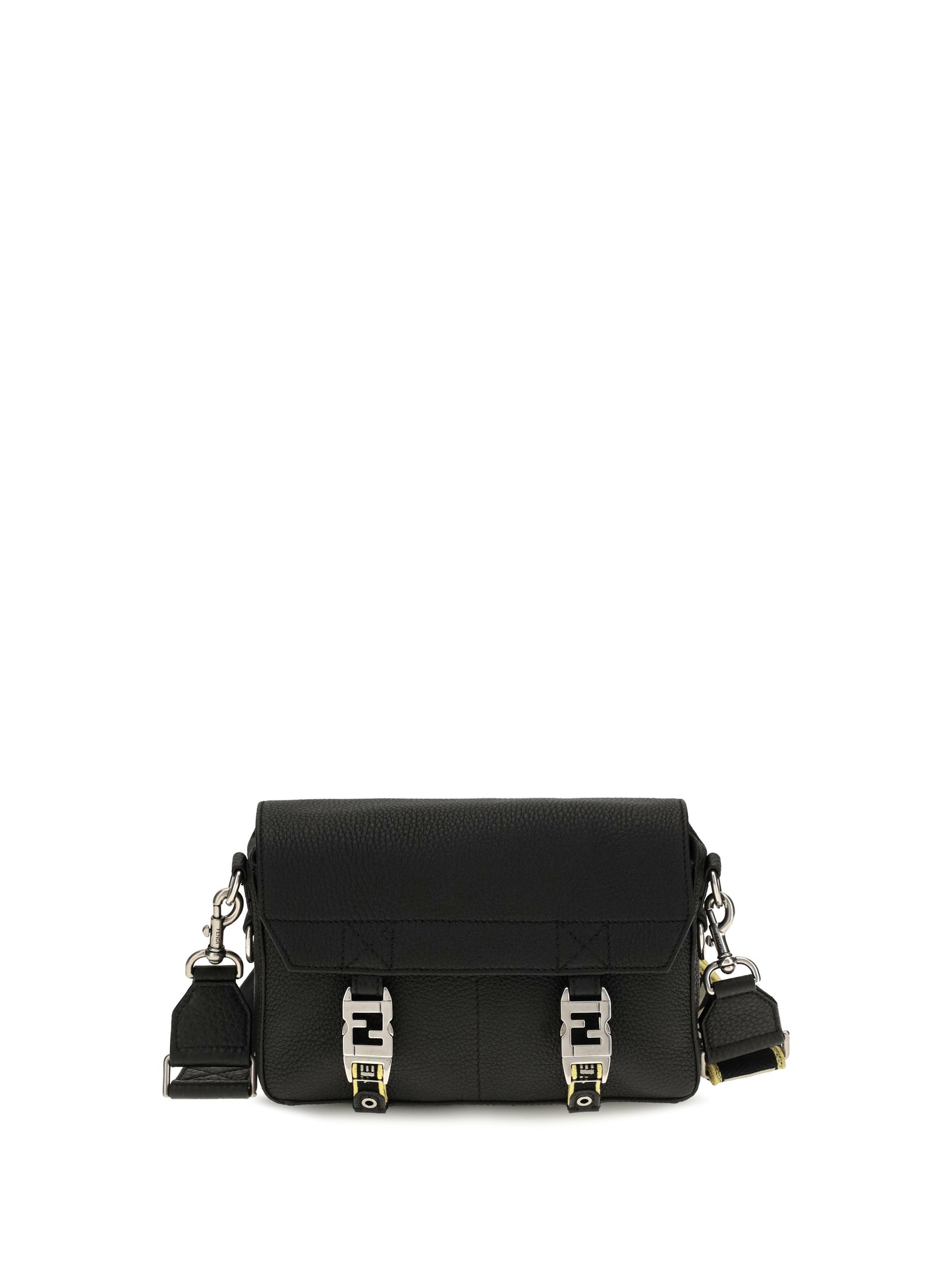 Fendi Men Flow Romano Leather Crossbody Bag FENDI