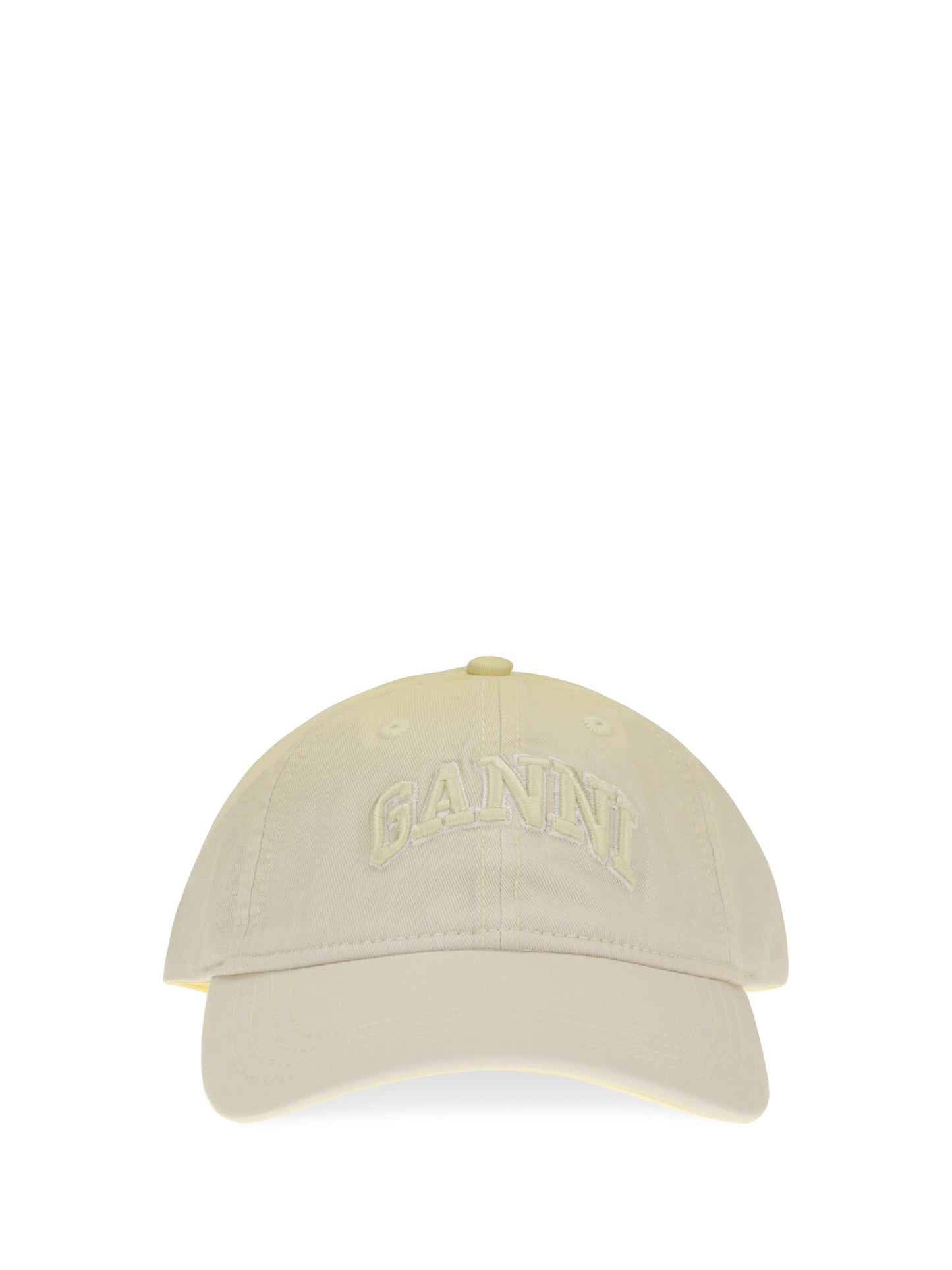 Ganni Women Cotton Logo Baseball Cap GANNI