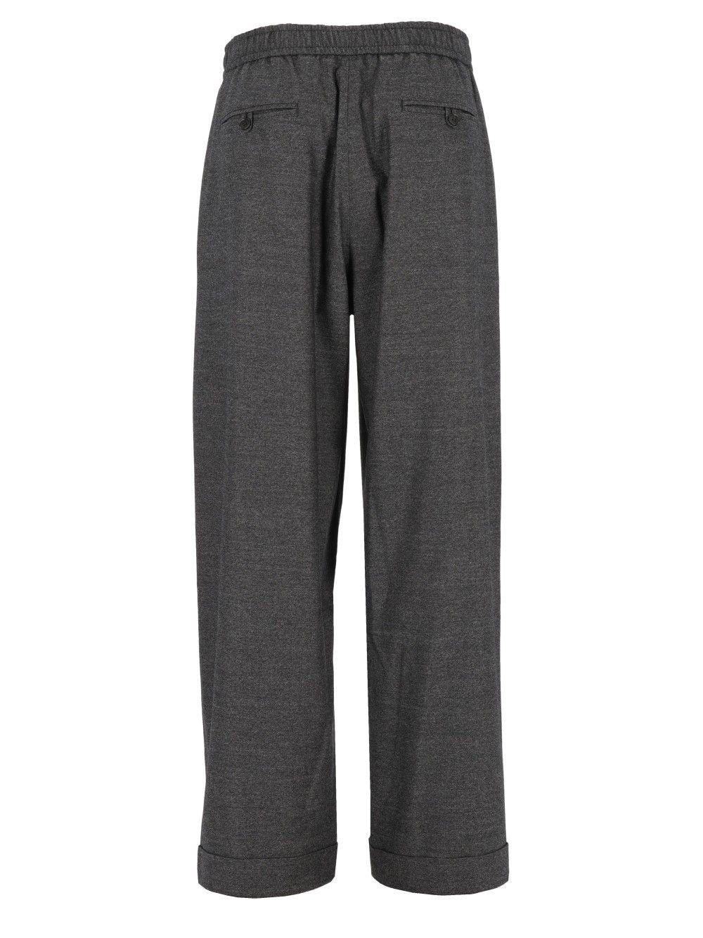 Giorgio Armani Men Oversized Denim-Effect Virgin Wool And Cashmere Trousers GIORGIO ARMANI