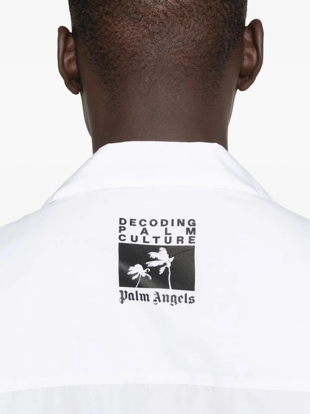 Palm Angels Men `Dec Palm Culture` Bowling Shirt PALM ANGELS