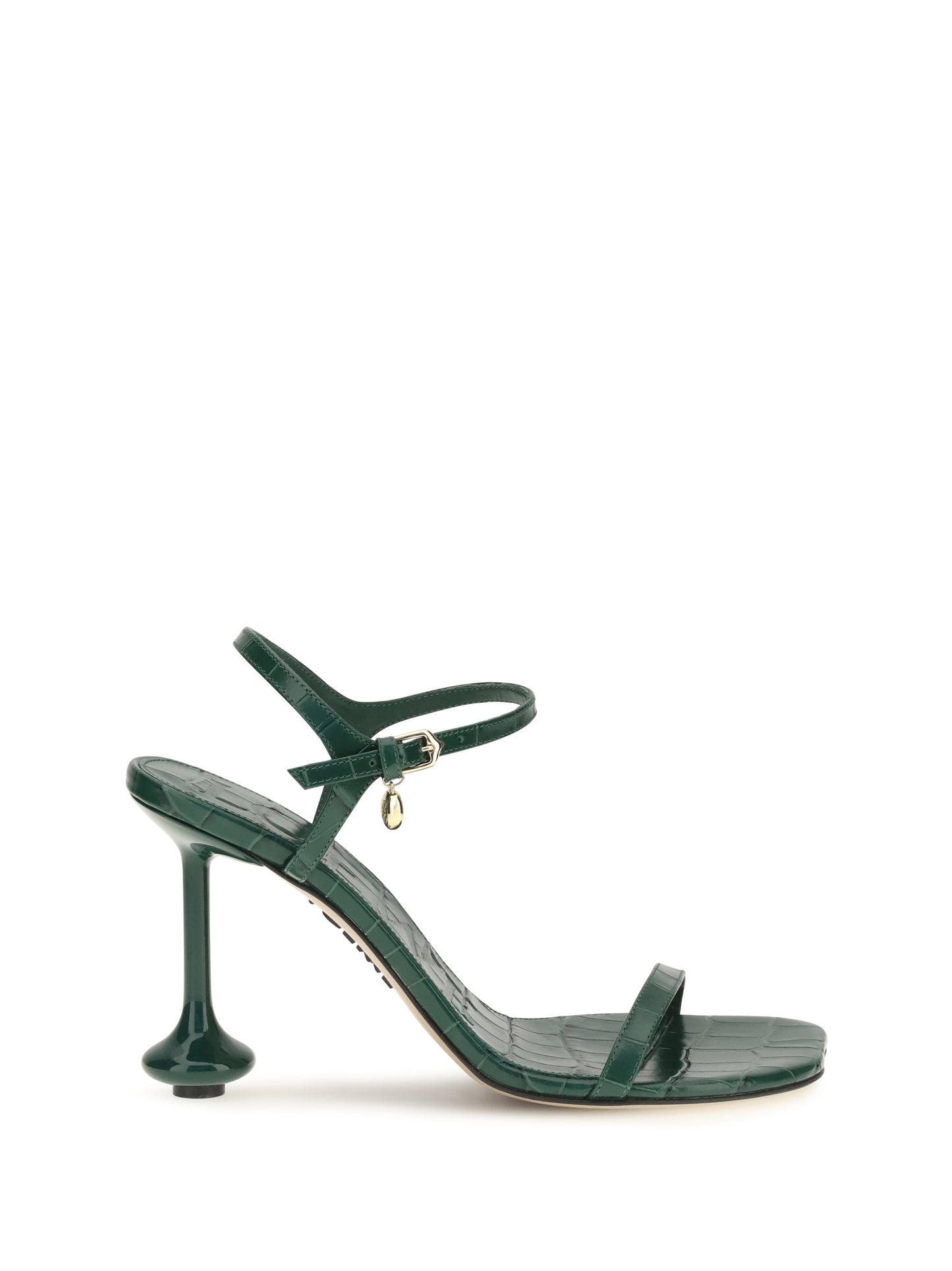 Loewe Women Toy Crocodile-Embossed Leather Sandals LOEWE