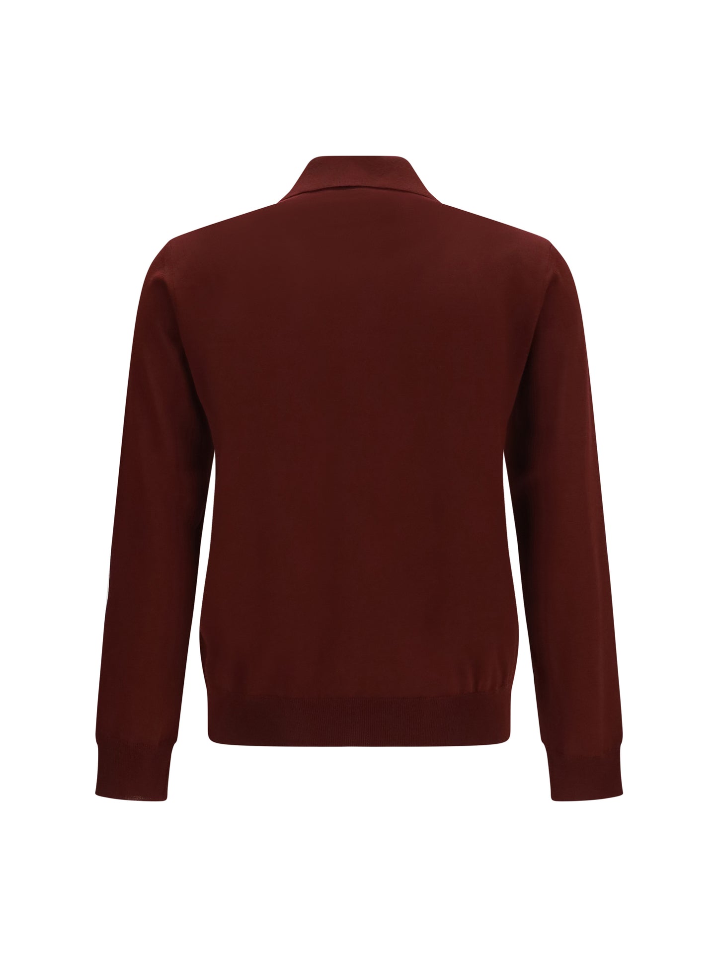 Valentino Men Long-Sleeve Wool Polo With Vlogo VALENTINO